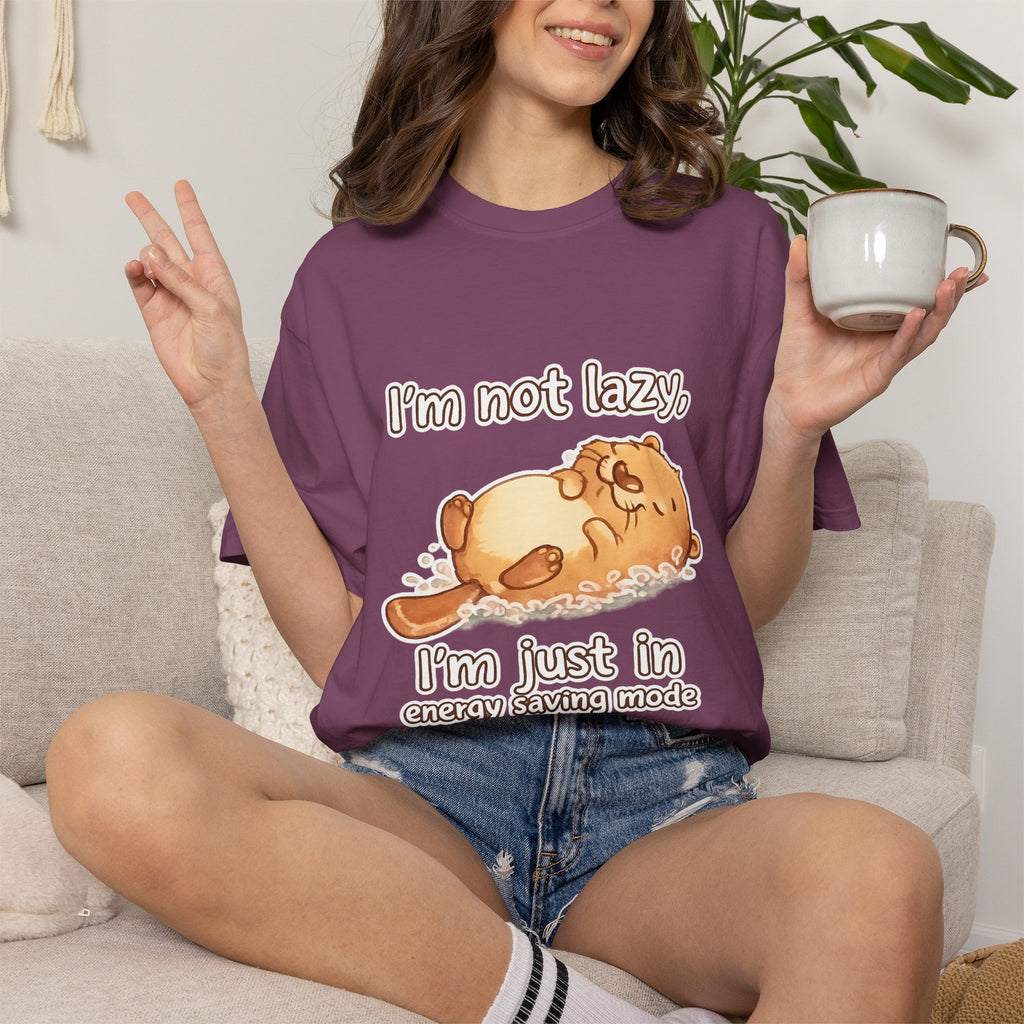 Funny 'I'm Not Lazy, I'm in Energy Saving Mode' T-Shirt