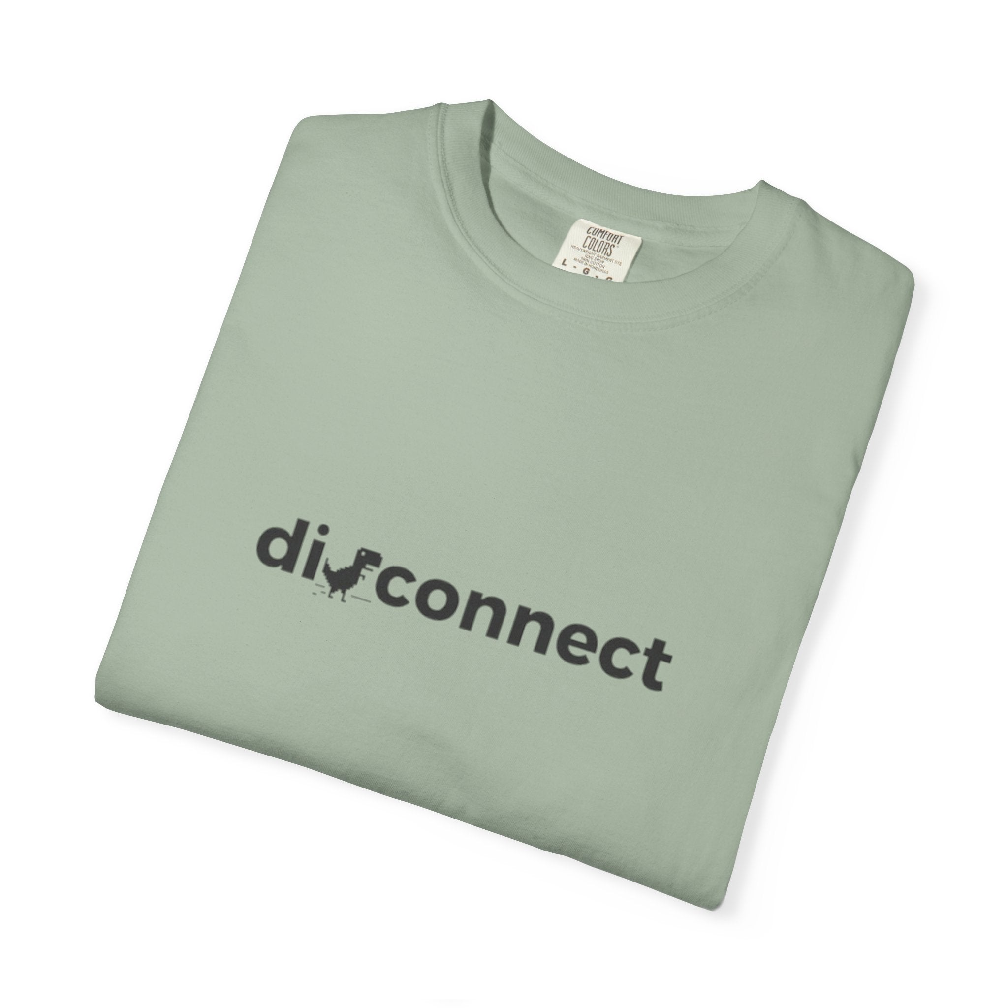 Disconnect Graphic T-Shirt — Minimalist Tech Logo Tee
