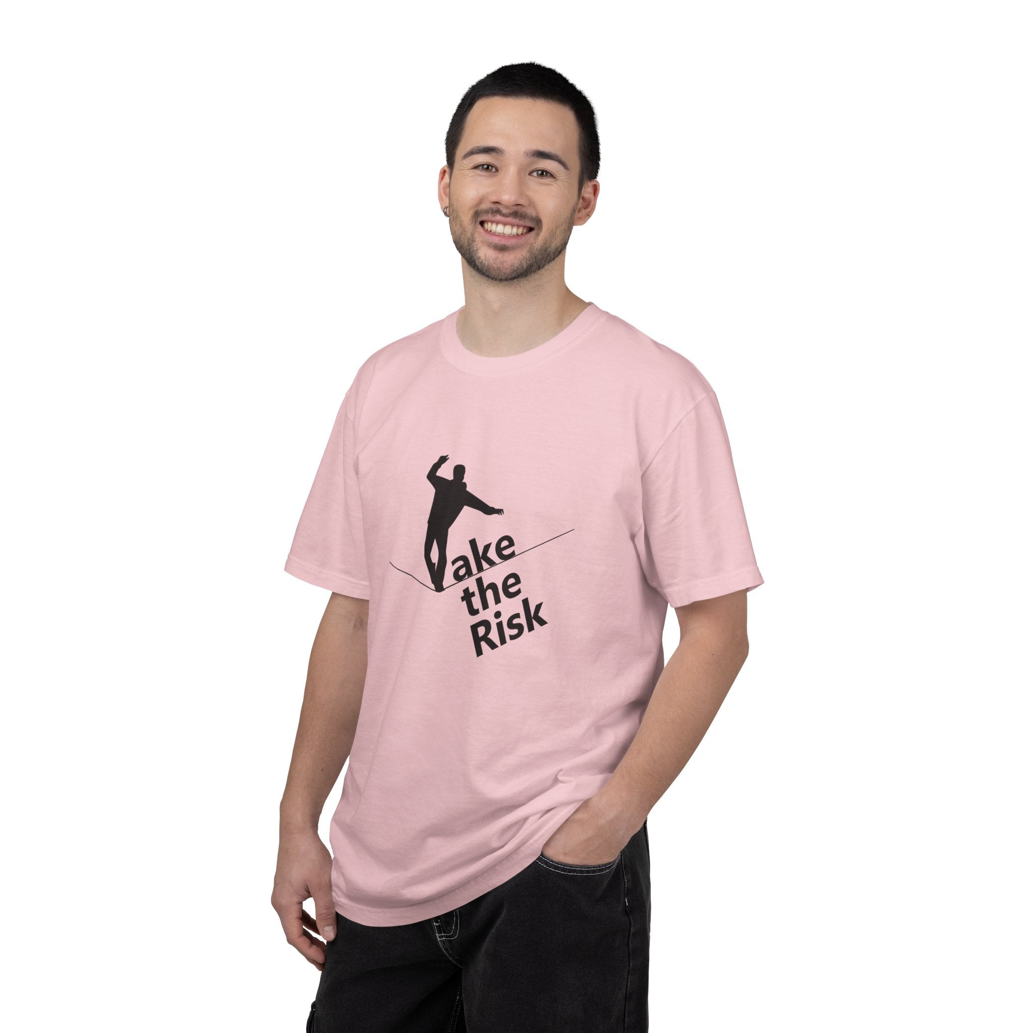 Take the Risk T-Shirt — Tightrope Silhouette Motivational Tee
