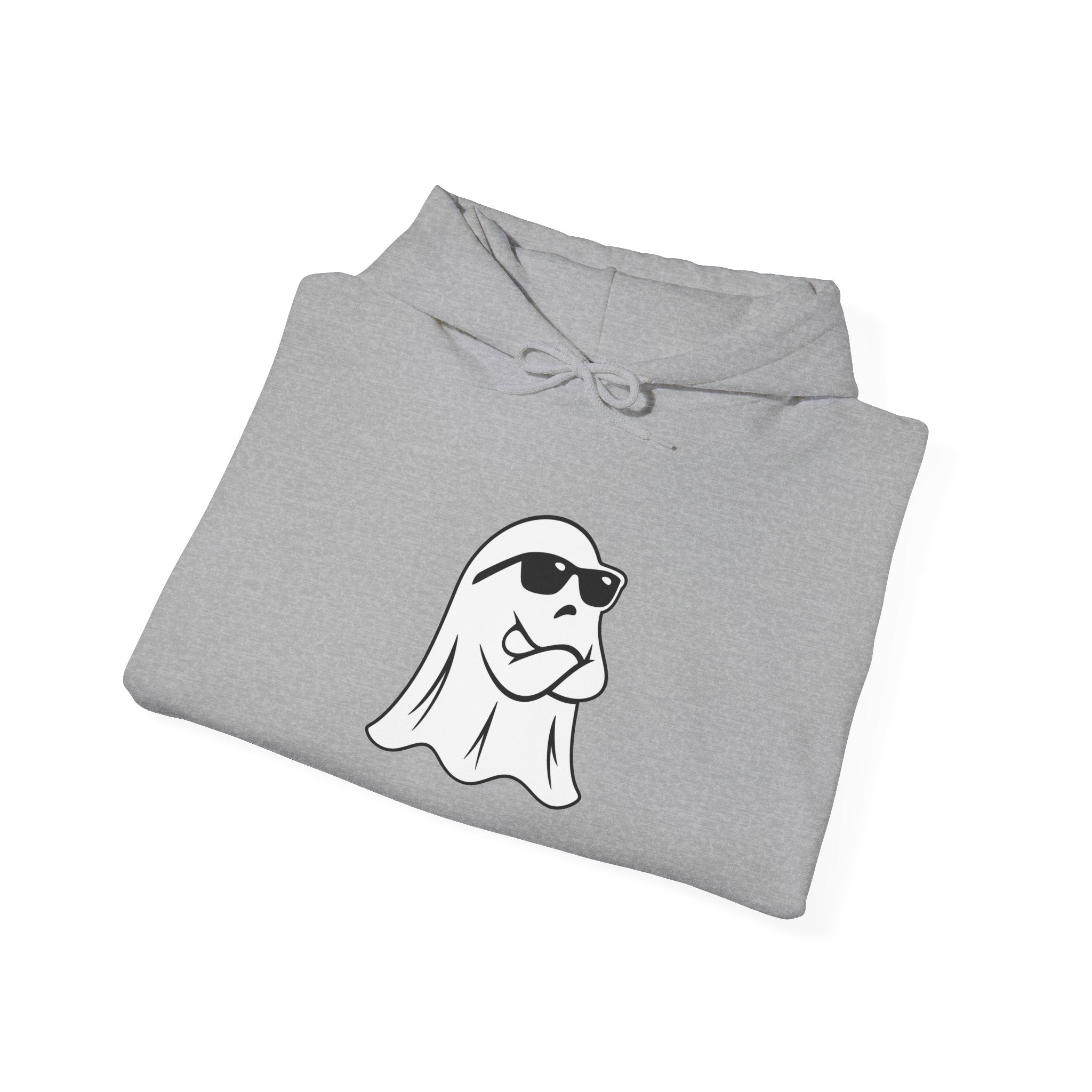 Cool Sunglasses Ghost Hoodie — Cute Minimalist Halloween Pullover