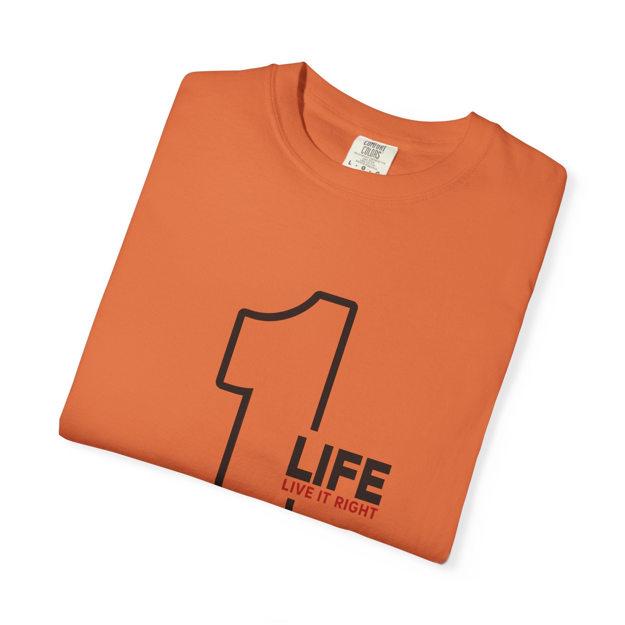 1 Life "Live It Right" T-Shirt — Minimalist Motivational Tee