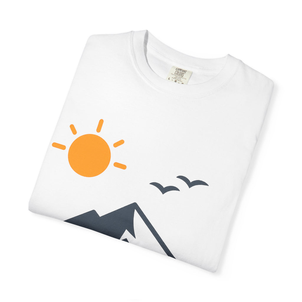 Mountain Sunrise T-Shirt — Scenic Outdoor Graphic Tee