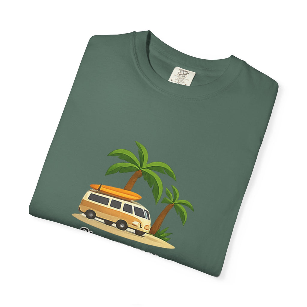 Vintage Surf Van T-Shirt – "Stay Groovy" Retro Beach Tee