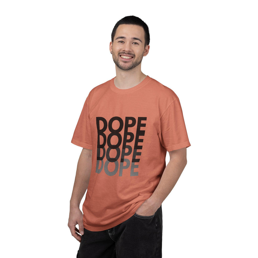 Dope Repeat Graphic T-Shirt — Retro Stacked Typography Tee