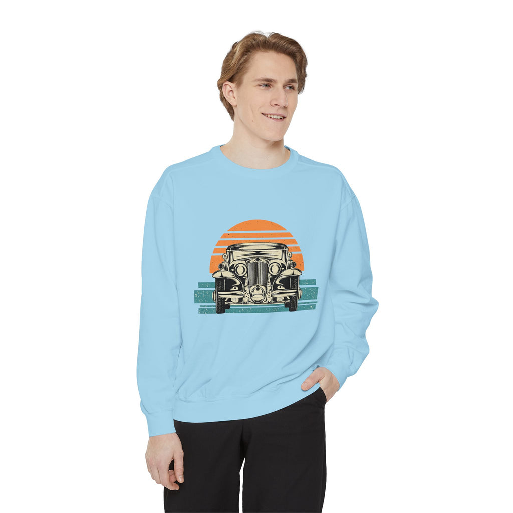 Vintage Car Sunset Sweatshirt