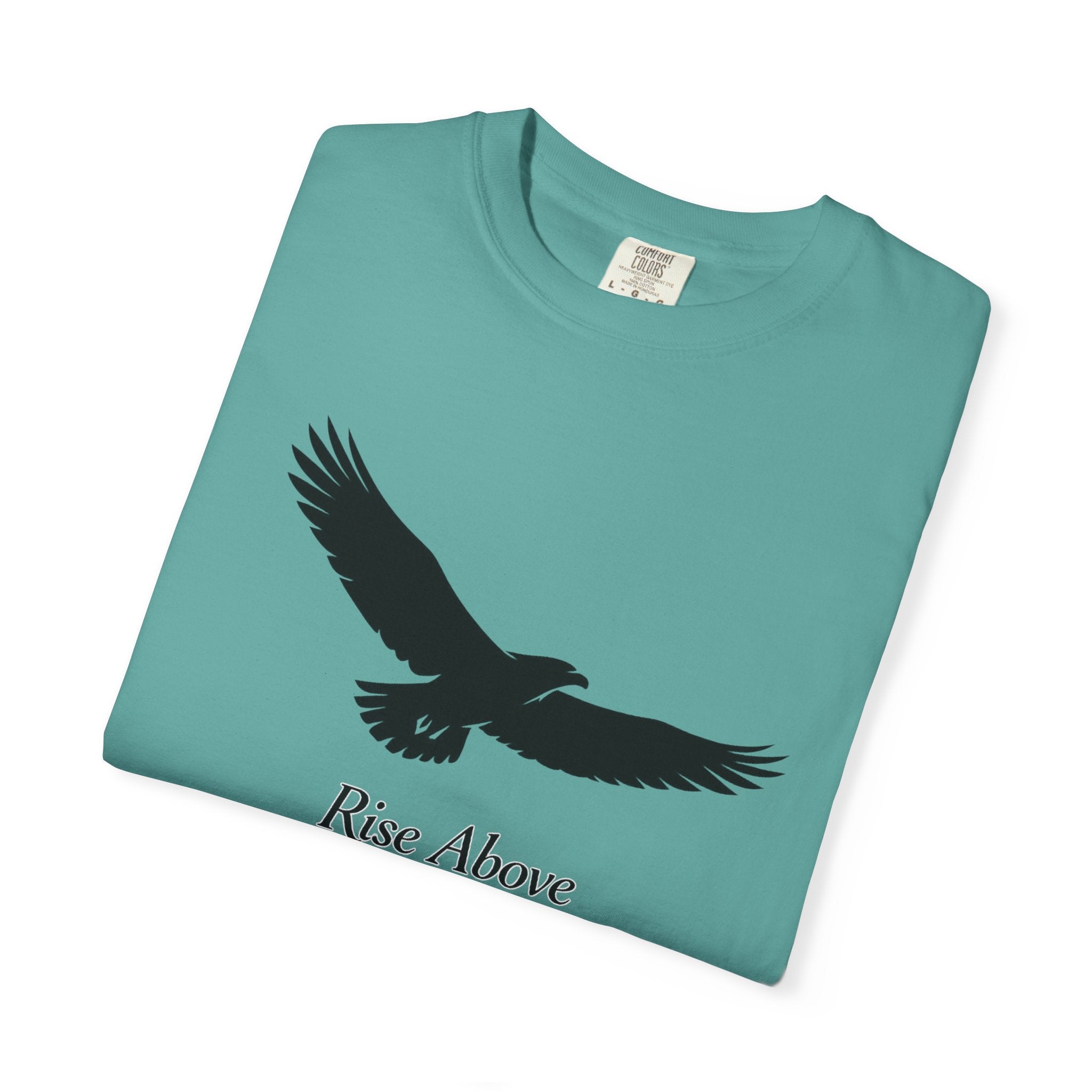 Rise Above Eagle T-Shirt — Inspirational Eagle Graphic Tee