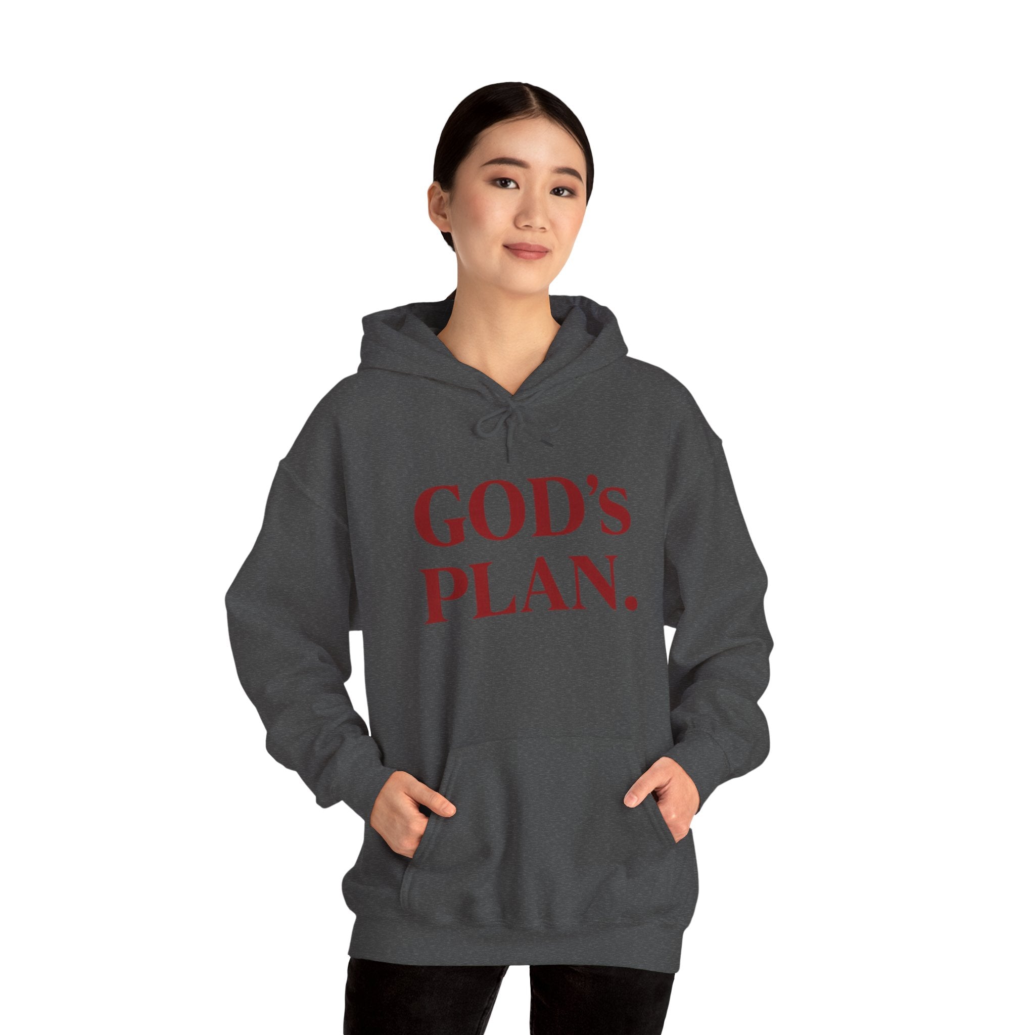 God's Plan Hoodie — Faith-Inspired White Pullover