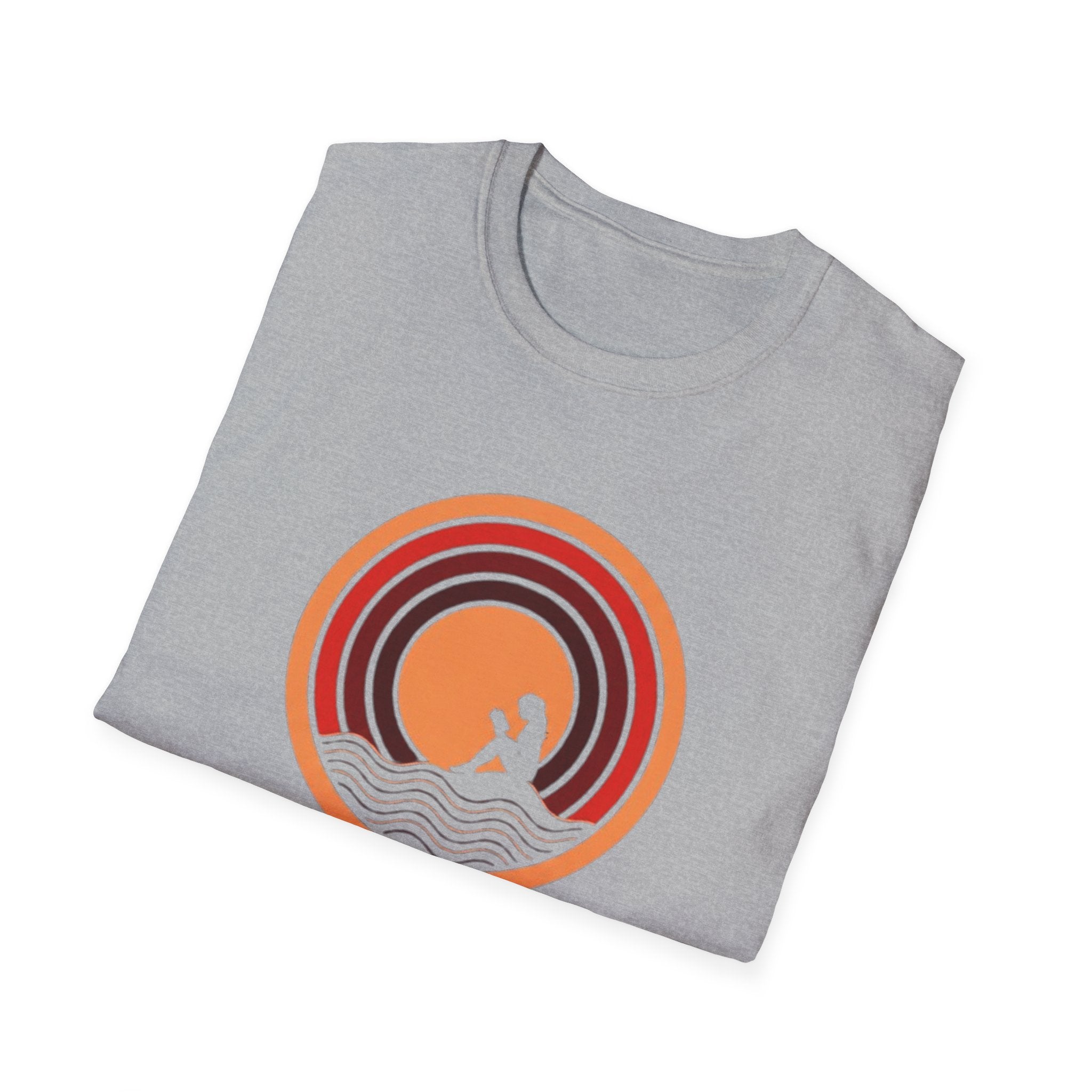 Sunset Surf T-Shirt — Retro Waves "Saltwater & Soul" Graphic Tee