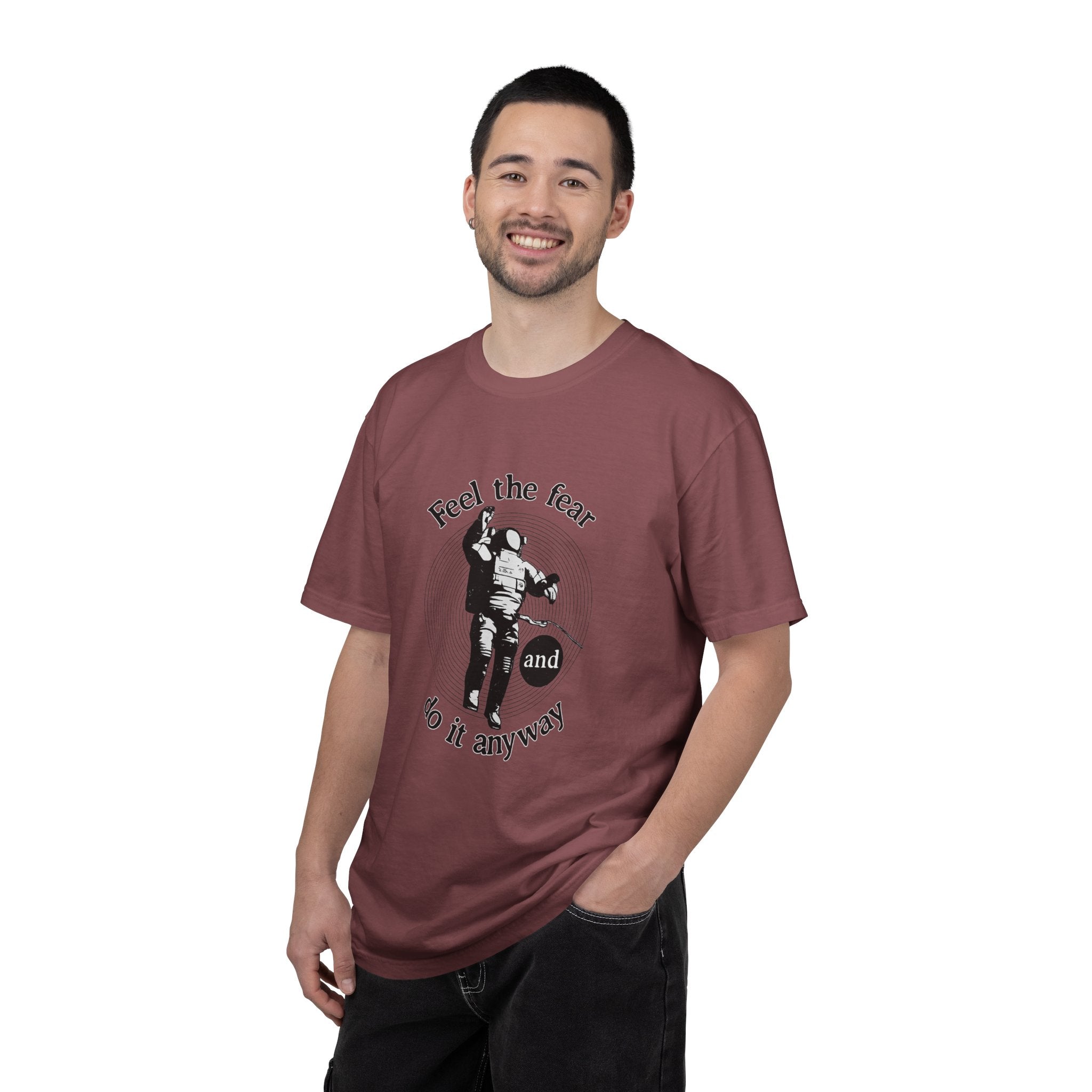 Astronaut 'Feel the Fear and Do It Anyway' Graphic T‑Shirt