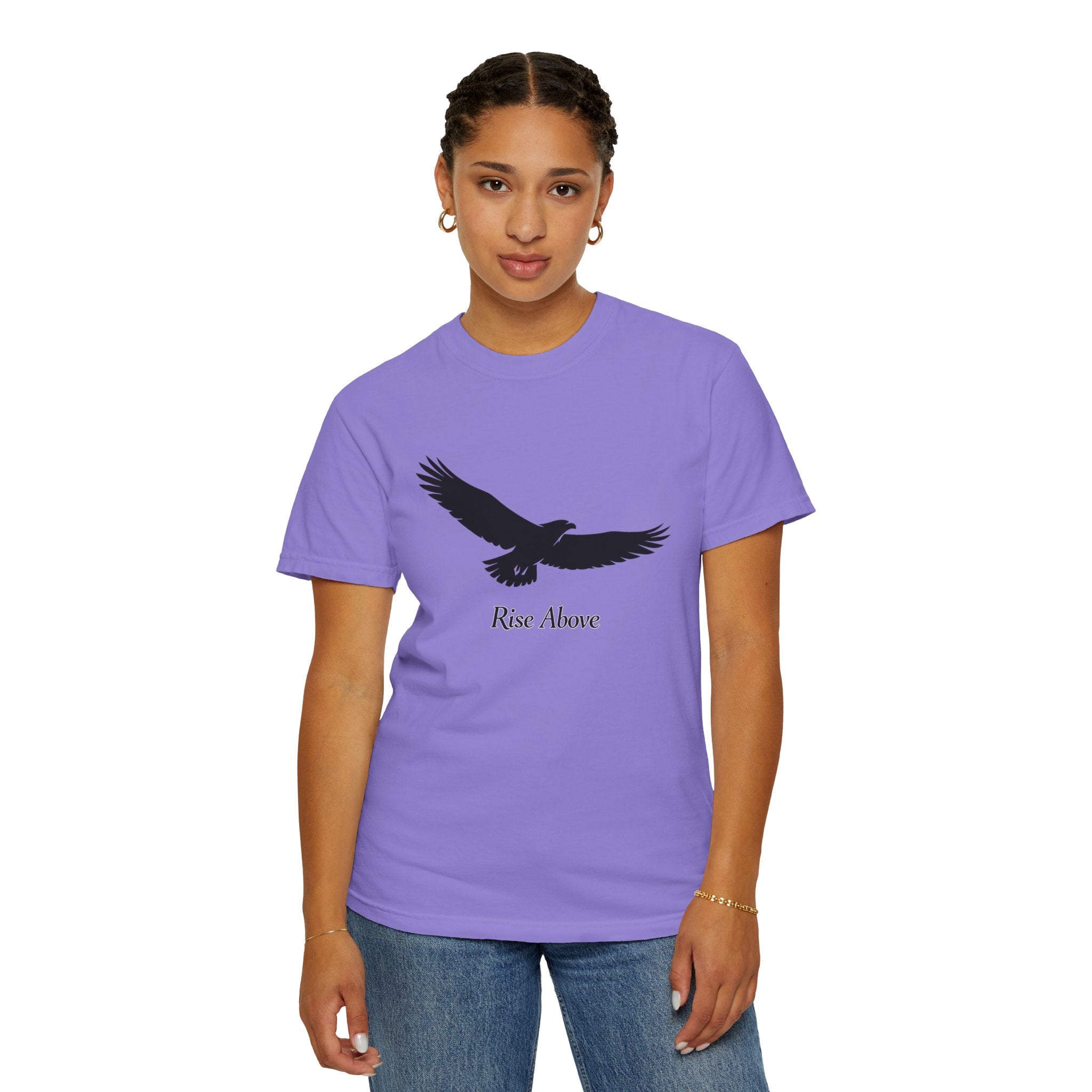 Rise Above Eagle T-Shirt — Inspirational Eagle Graphic Tee