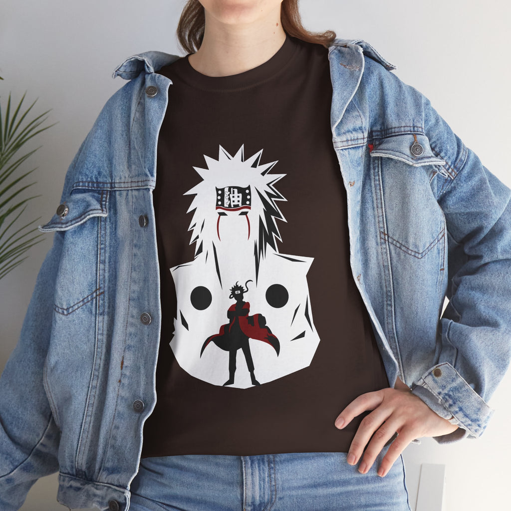 Anime Shadow Warrior T-Shirt — Silhouette Battle Graphic Tee