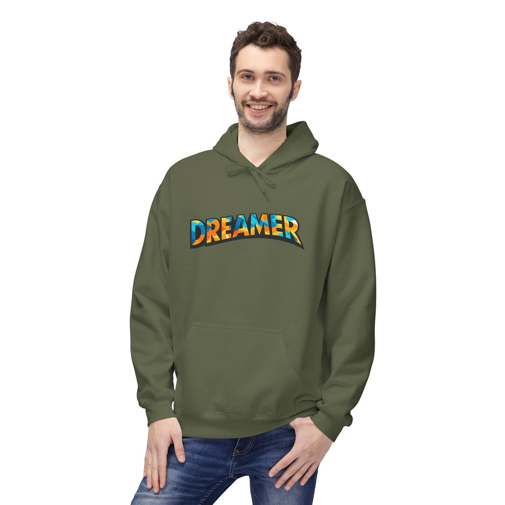 Dreamer Hoodie — Colorful Retro Graphic Pullover