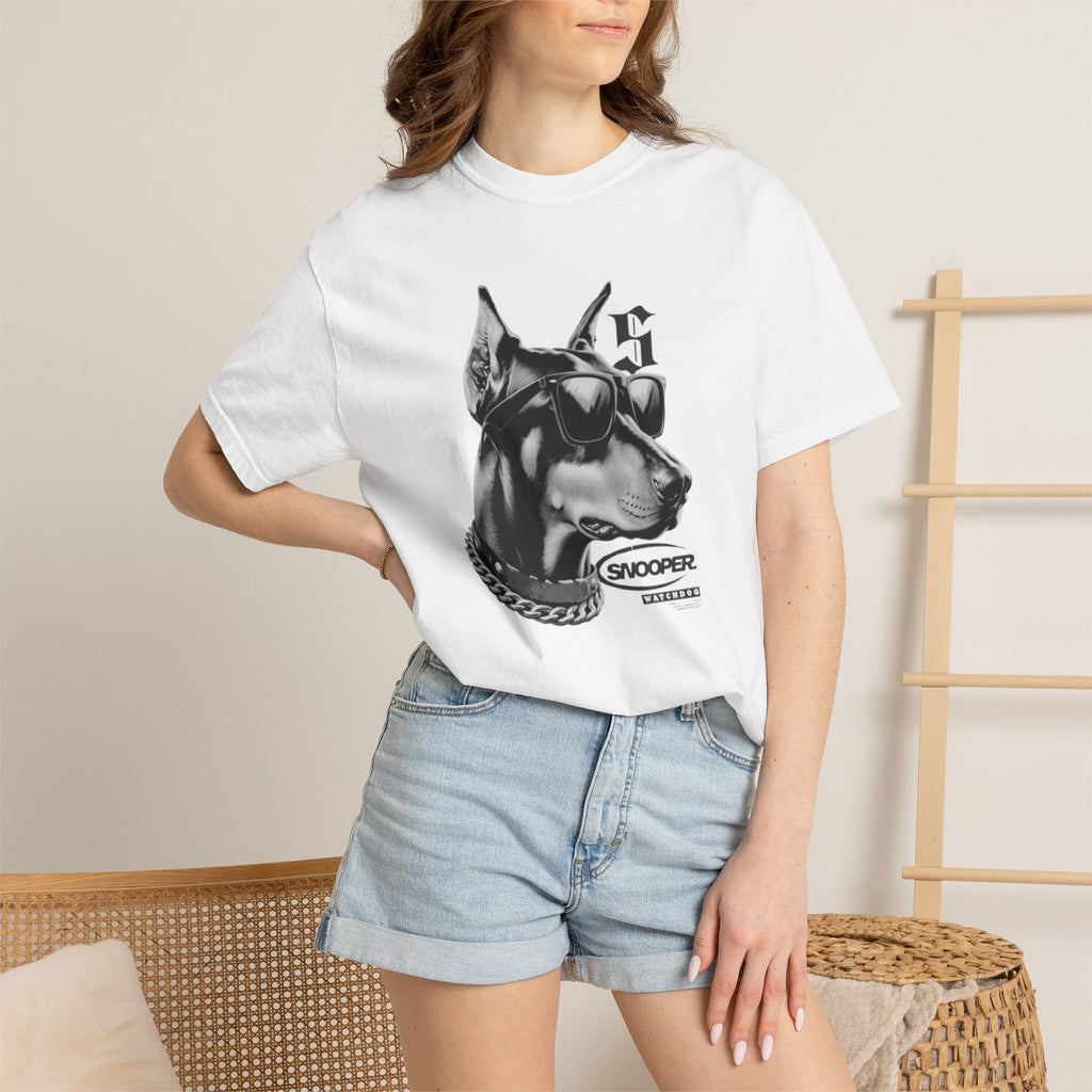 Doberman Sunglasses Graphic T-Shirt — "Snooper" Streetwear Tee