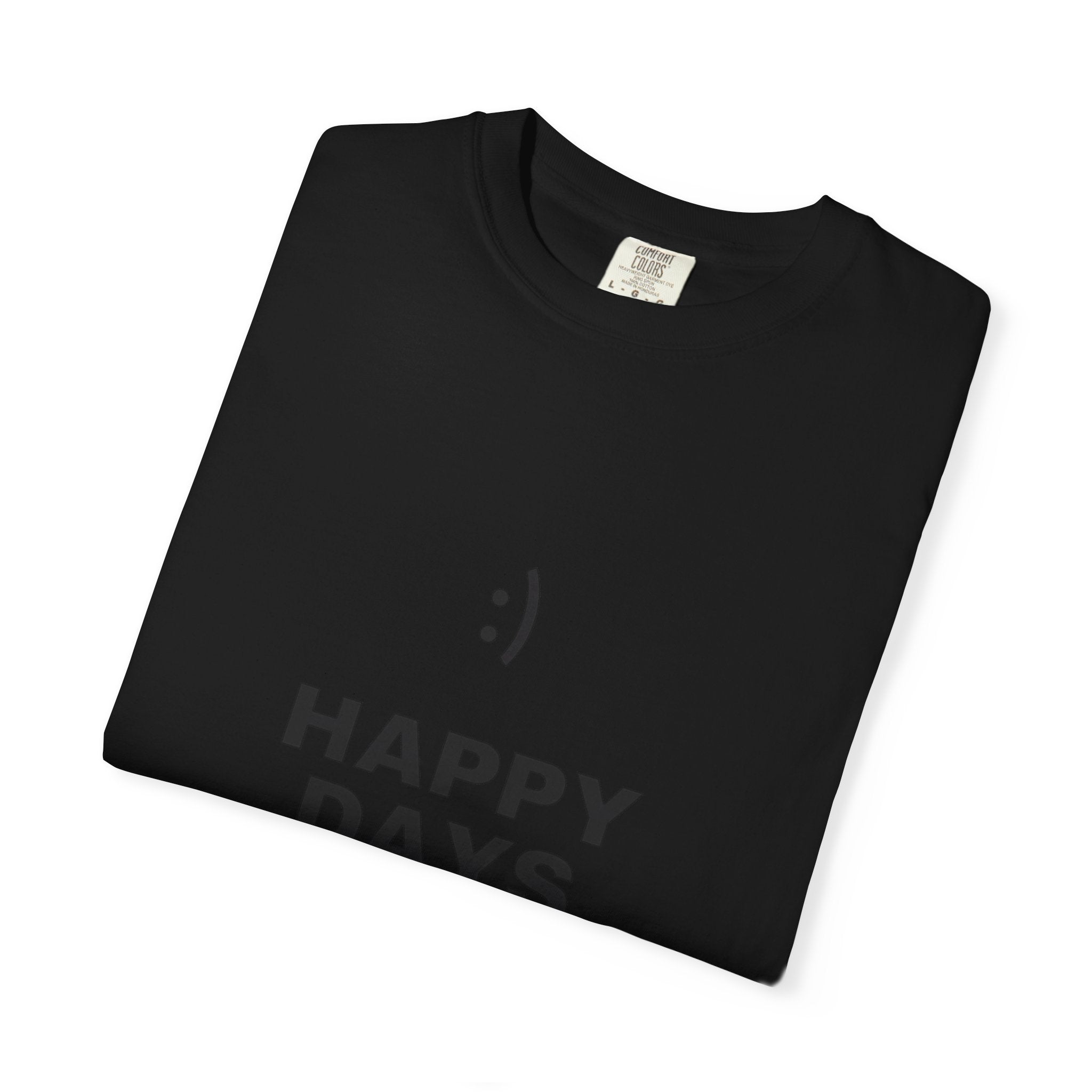 Happy Days T-Shirt — Minimal Smiley Graphic Tee