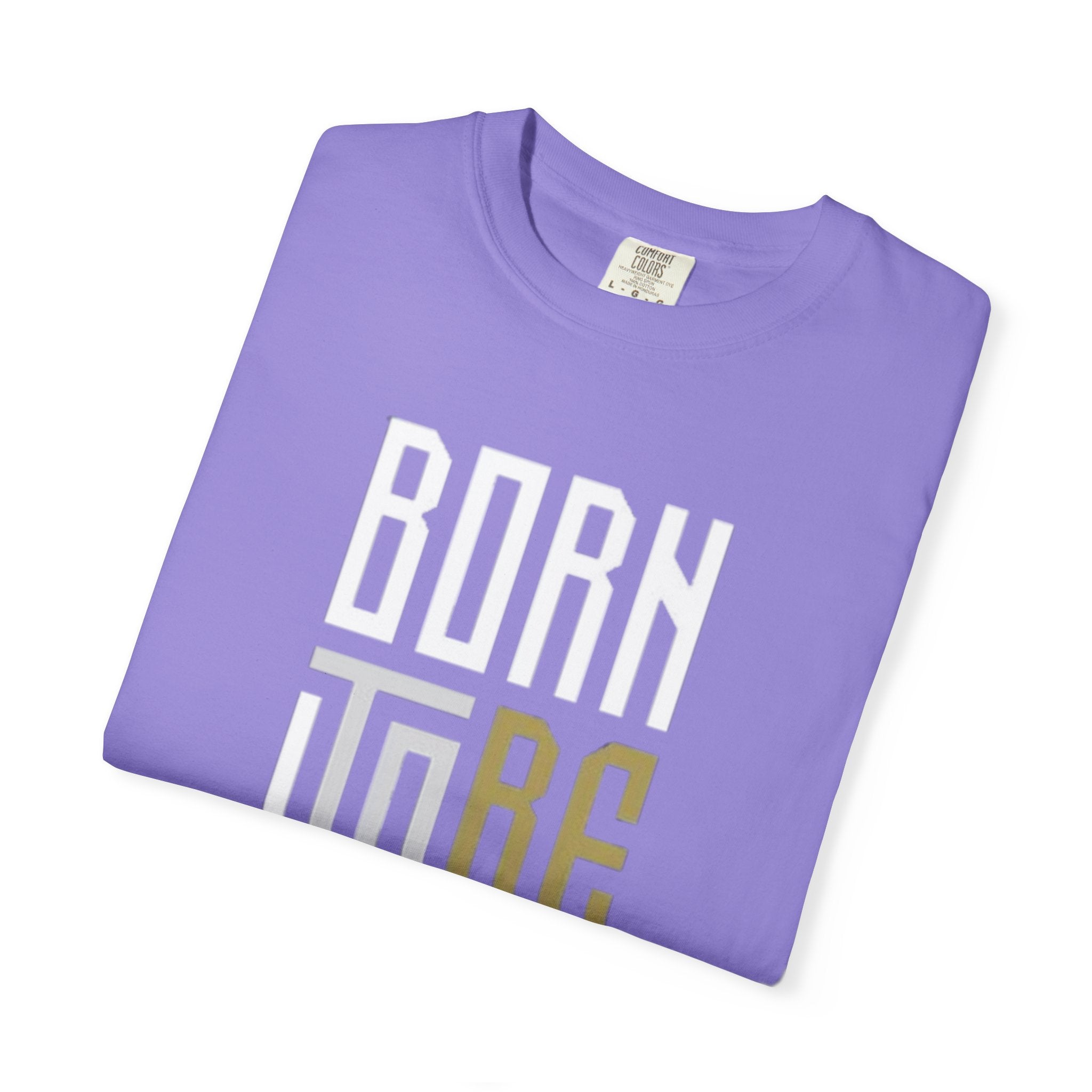T-Shirt — "Born To Be Untile" Bold Vertical Typography Tee