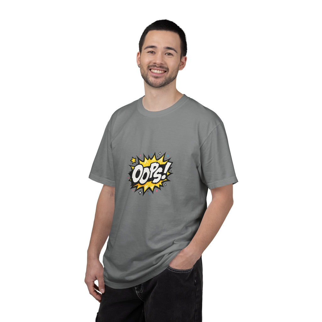 Oops! Comic Graphic T-Shirt — Retro Pop Art Tee