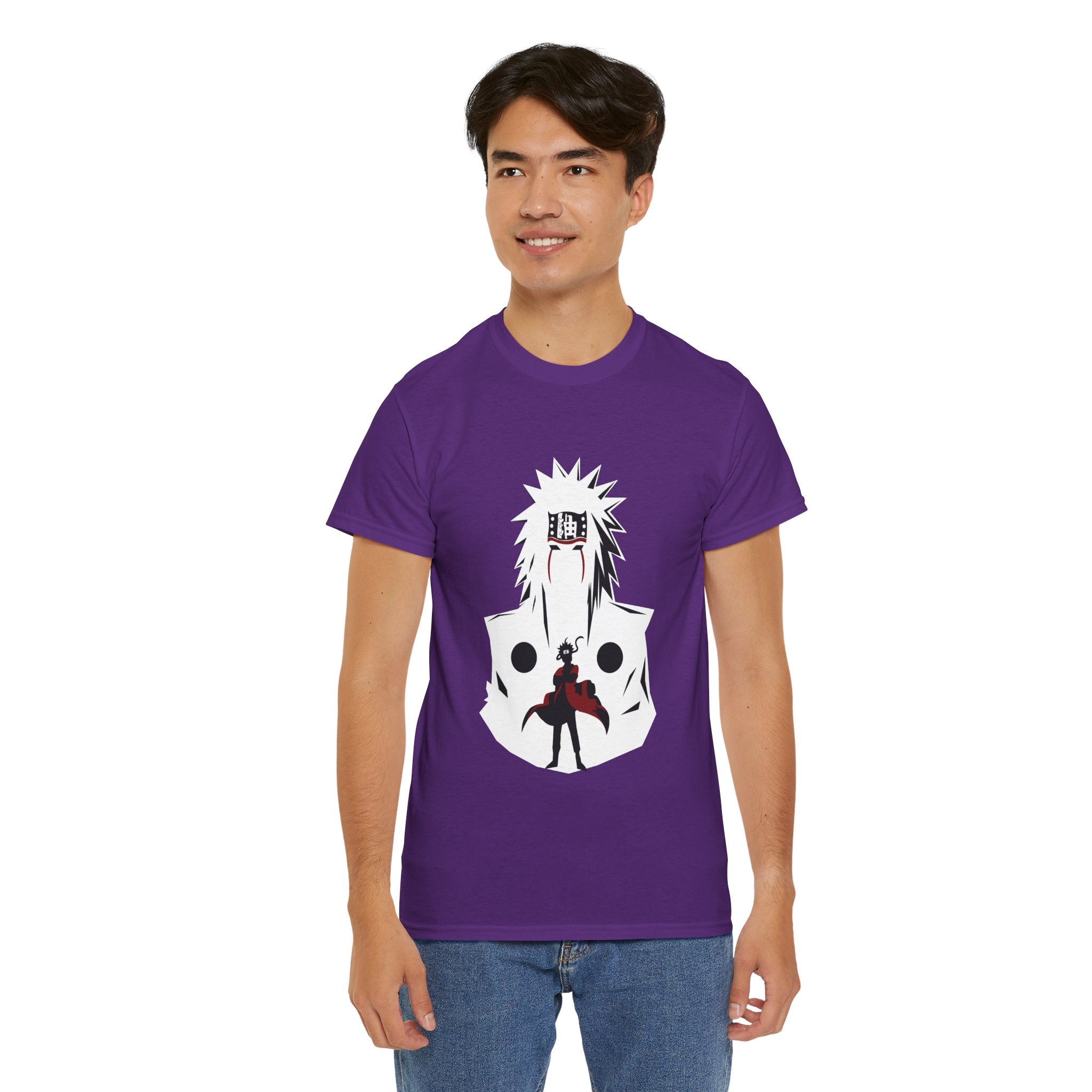 Anime Shadow Warrior T-Shirt — Silhouette Battle Graphic Tee
