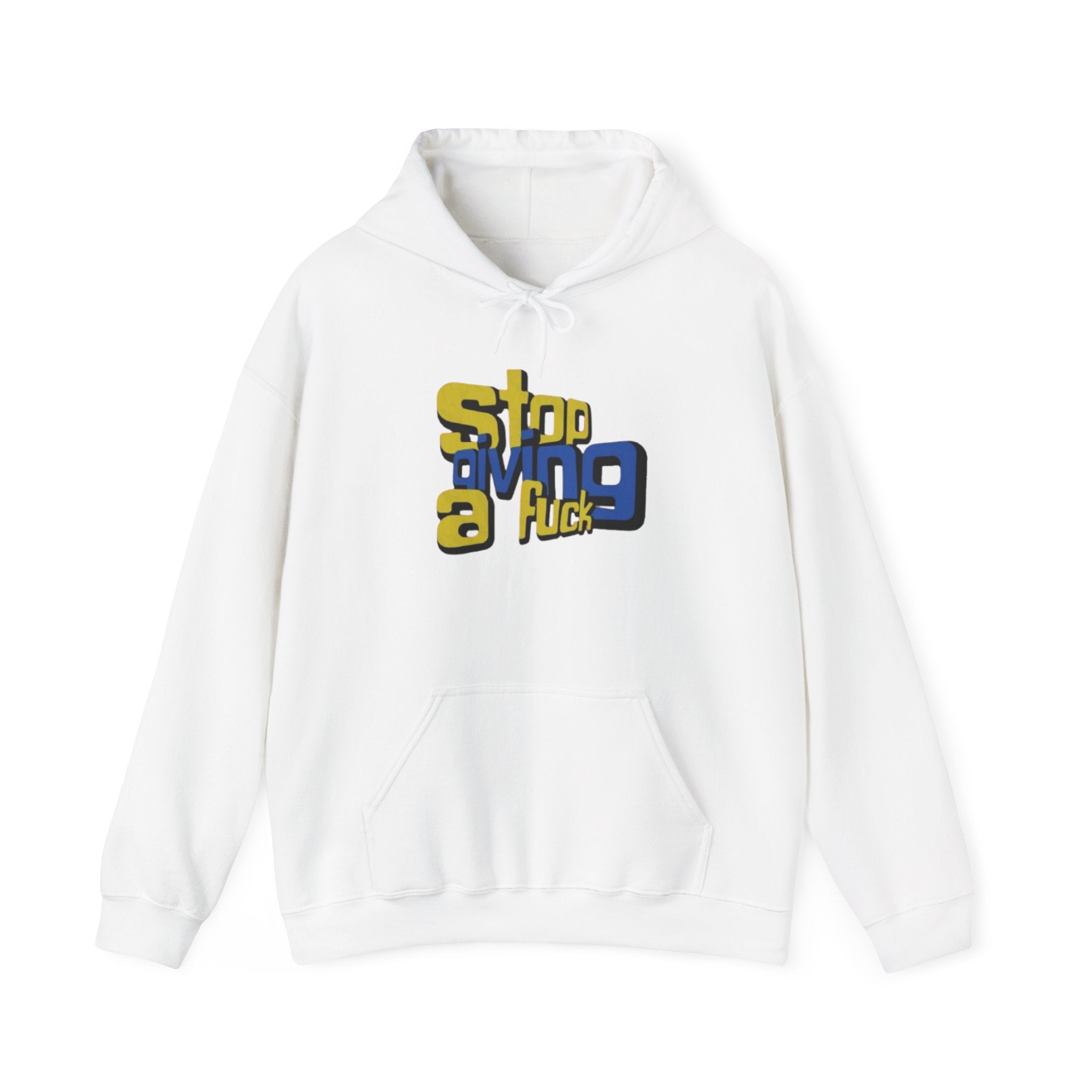 Hoodie — "Stop Giving a F*ck" Bold Retro Graphic Hoodie