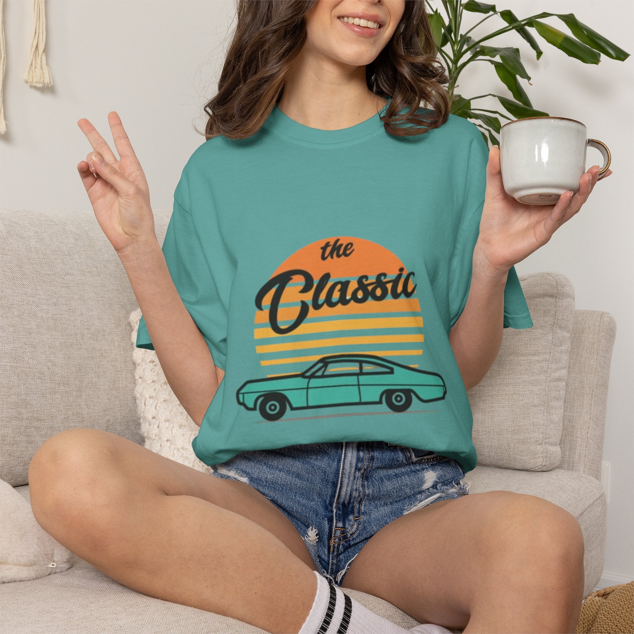 Classic Car Tee — 'The Classic' Vintage Sunset Retro T-Shirt