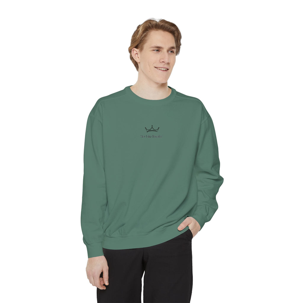 Minimal Sailboat Crewneck Sweatshirt — 'Sail the Sea' Graphic