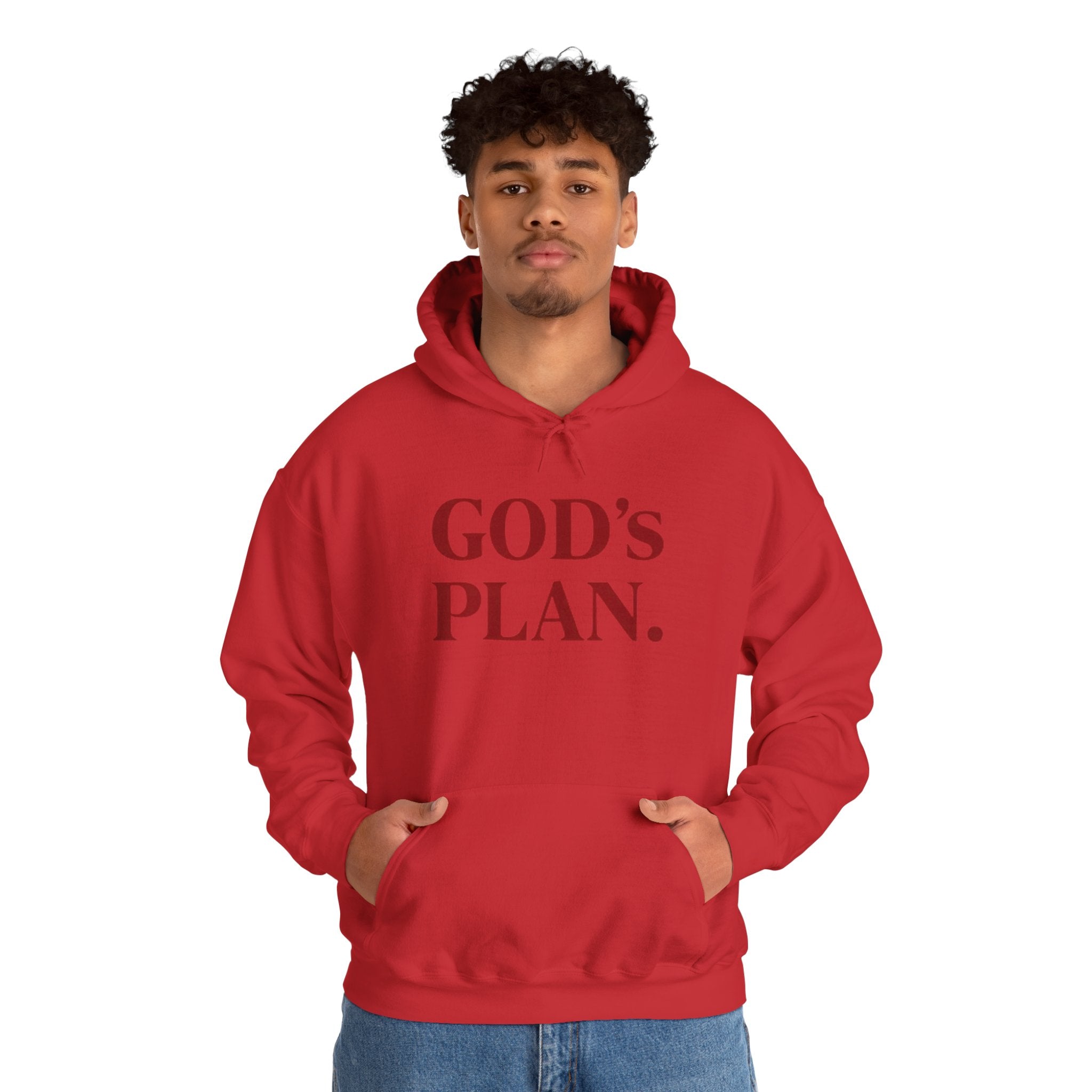 God's Plan Hoodie — Faith-Inspired White Pullover