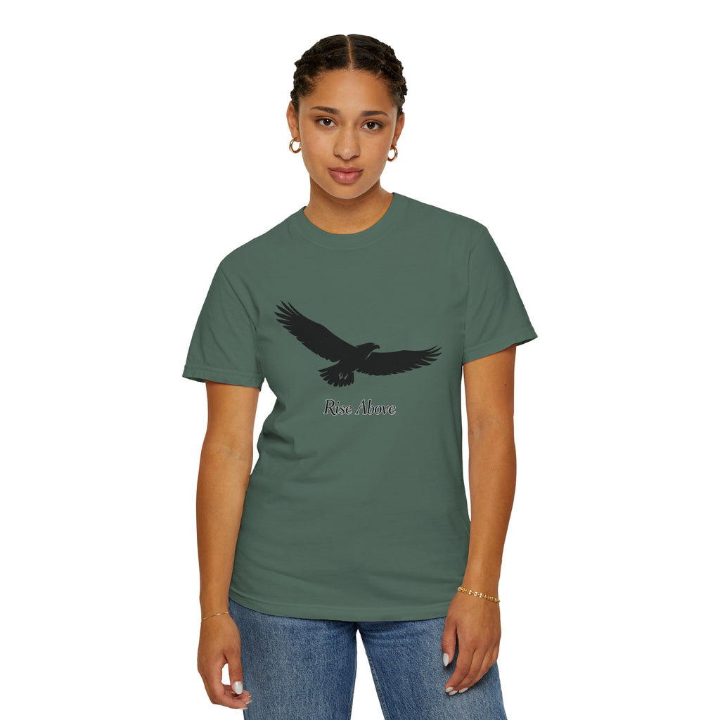 Rise Above Eagle T-Shirt — Inspirational Eagle Graphic Tee