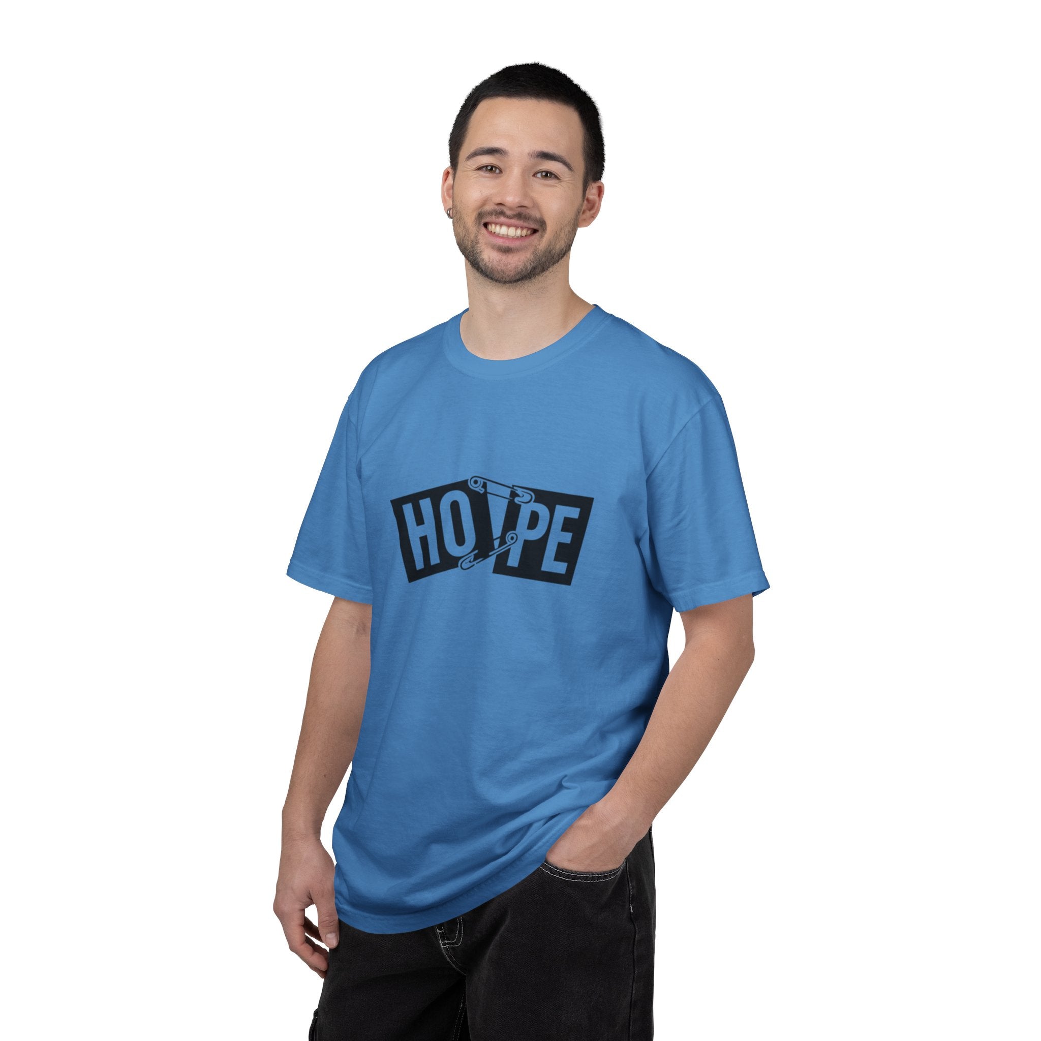 Hope Safety Pin T-Shirt — Graphic 'HOPE' Design