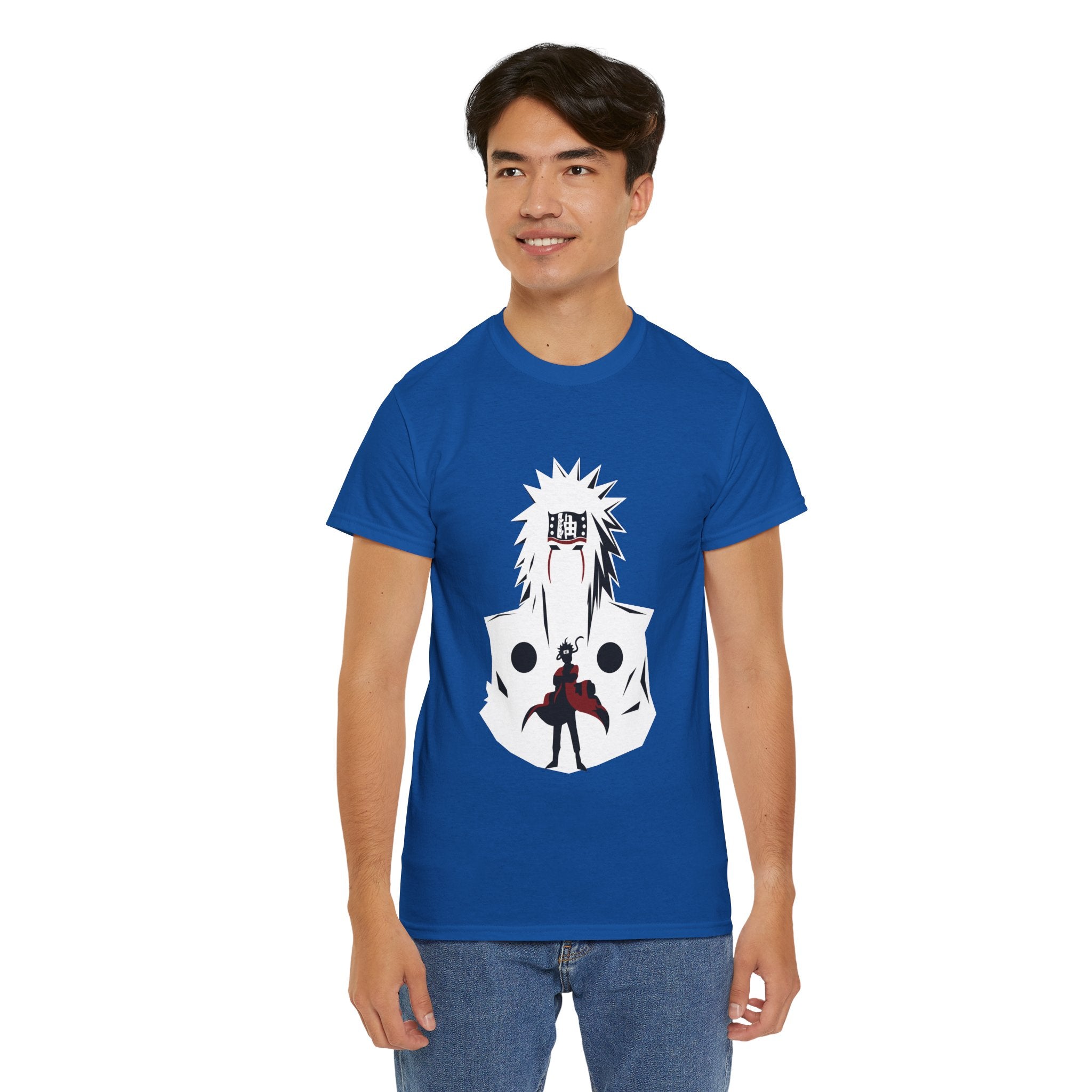 Anime Shadow Warrior T-Shirt — Silhouette Battle Graphic Tee