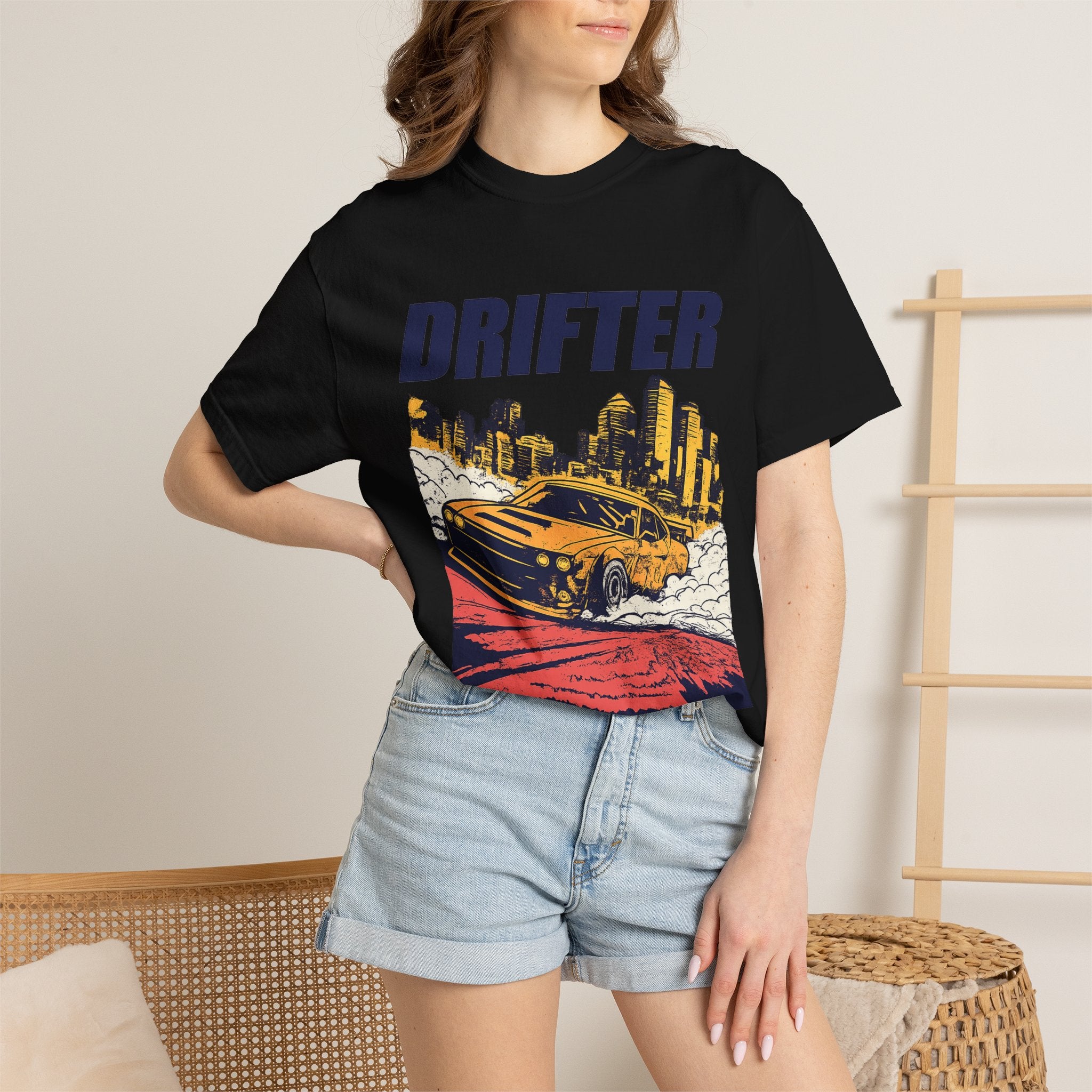 Drifter Street Racing T-Shirt — Retro Drift Car Graphic Tee