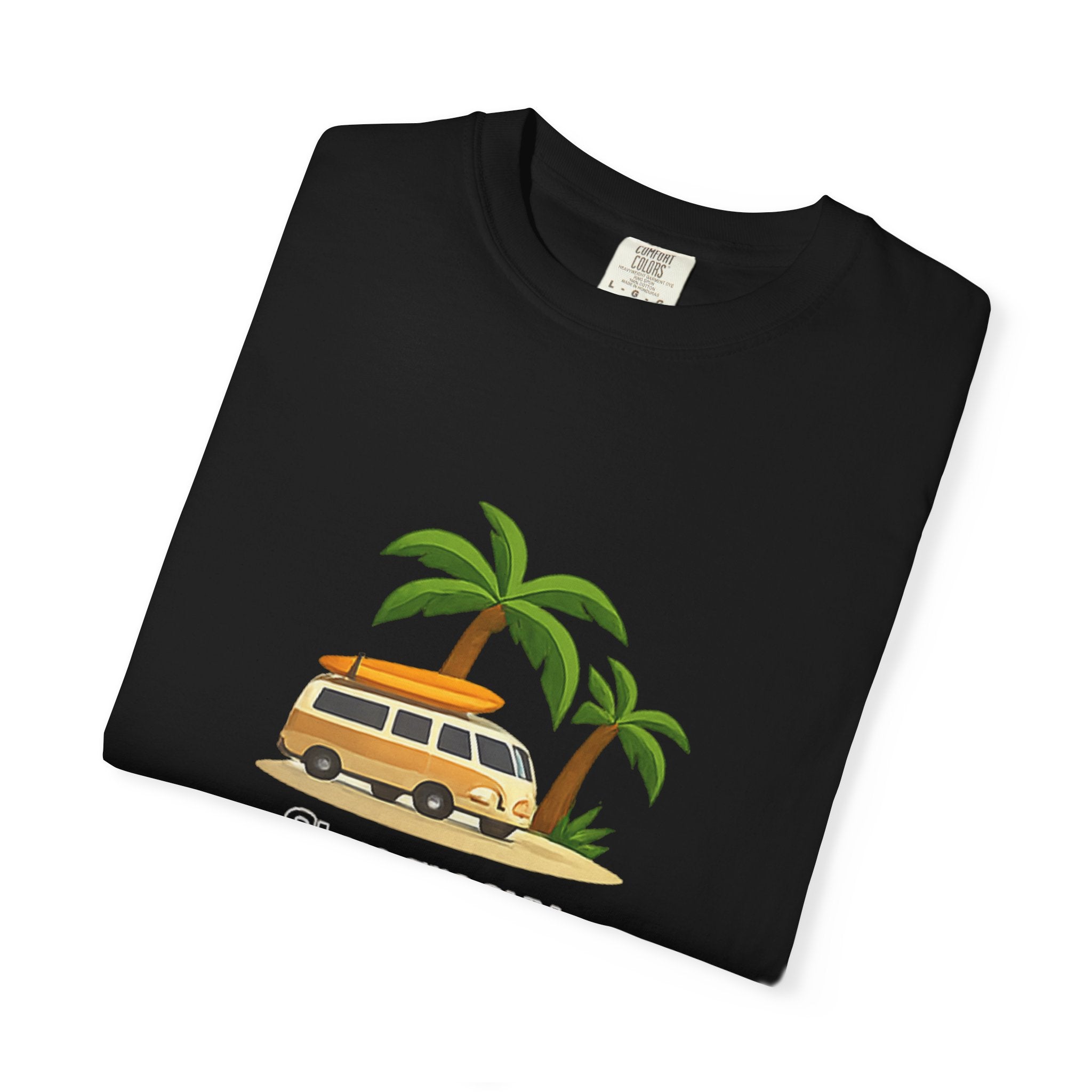 Vintage Surf Van T-Shirt – "Stay Groovy" Retro Beach Tee
