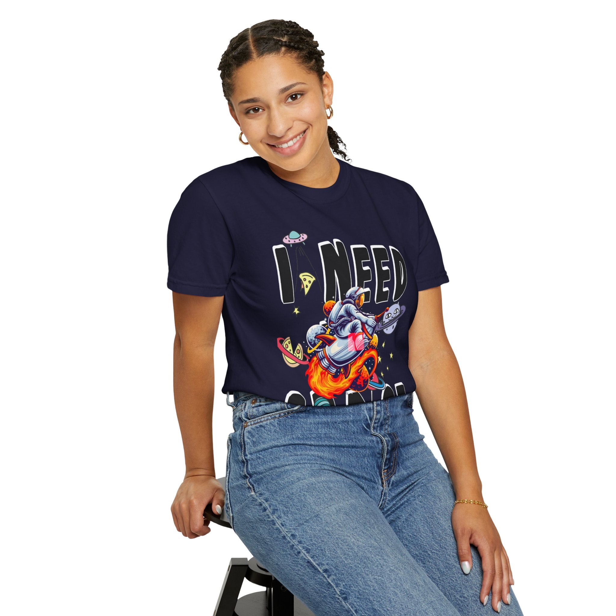 I Need Space T-Shirt — Funny Space Cartoon Astronaut Tee