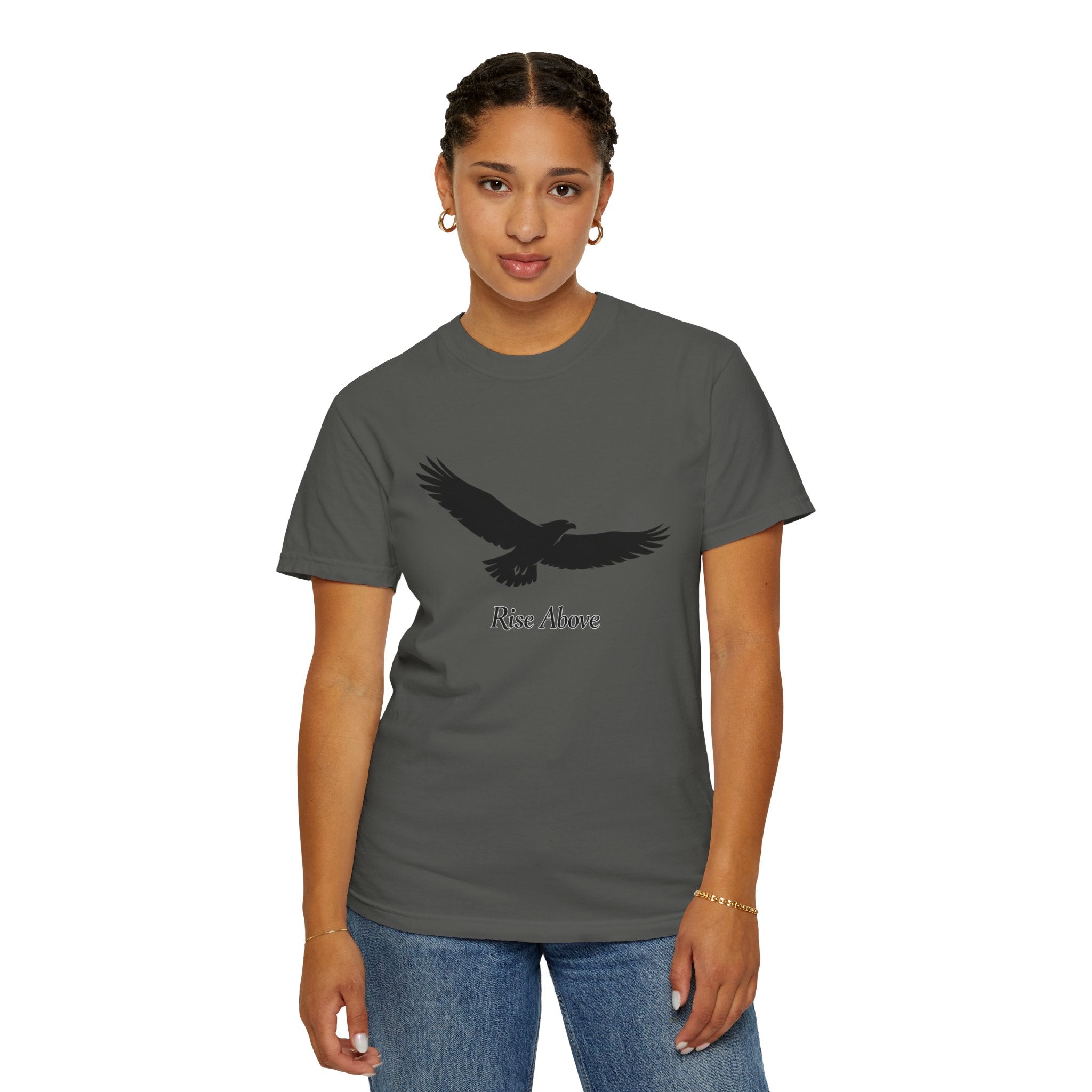 Rise Above Eagle T-Shirt — Inspirational Eagle Graphic Tee