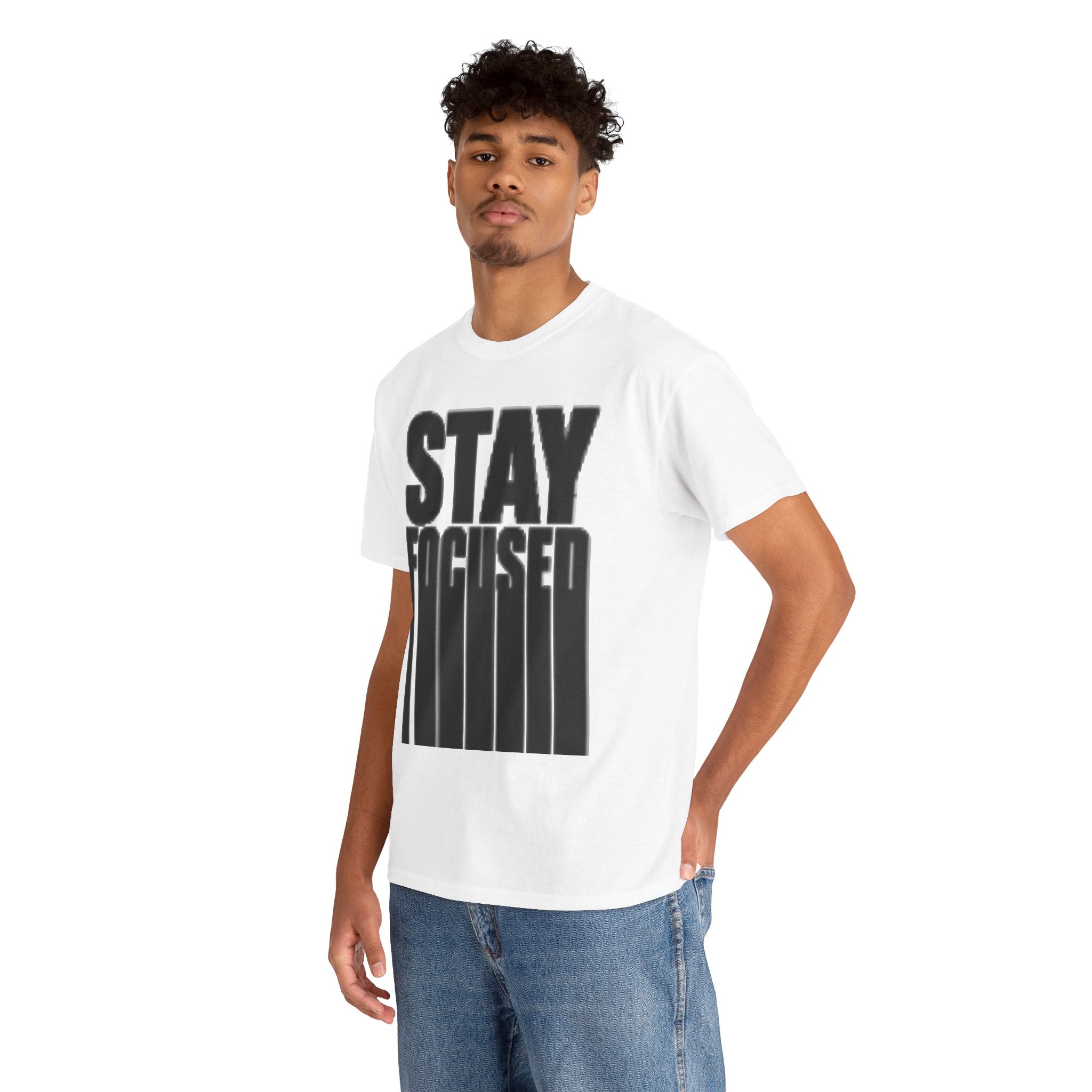 Stay Focused Tee — Motivational Graphic T‑Shirt