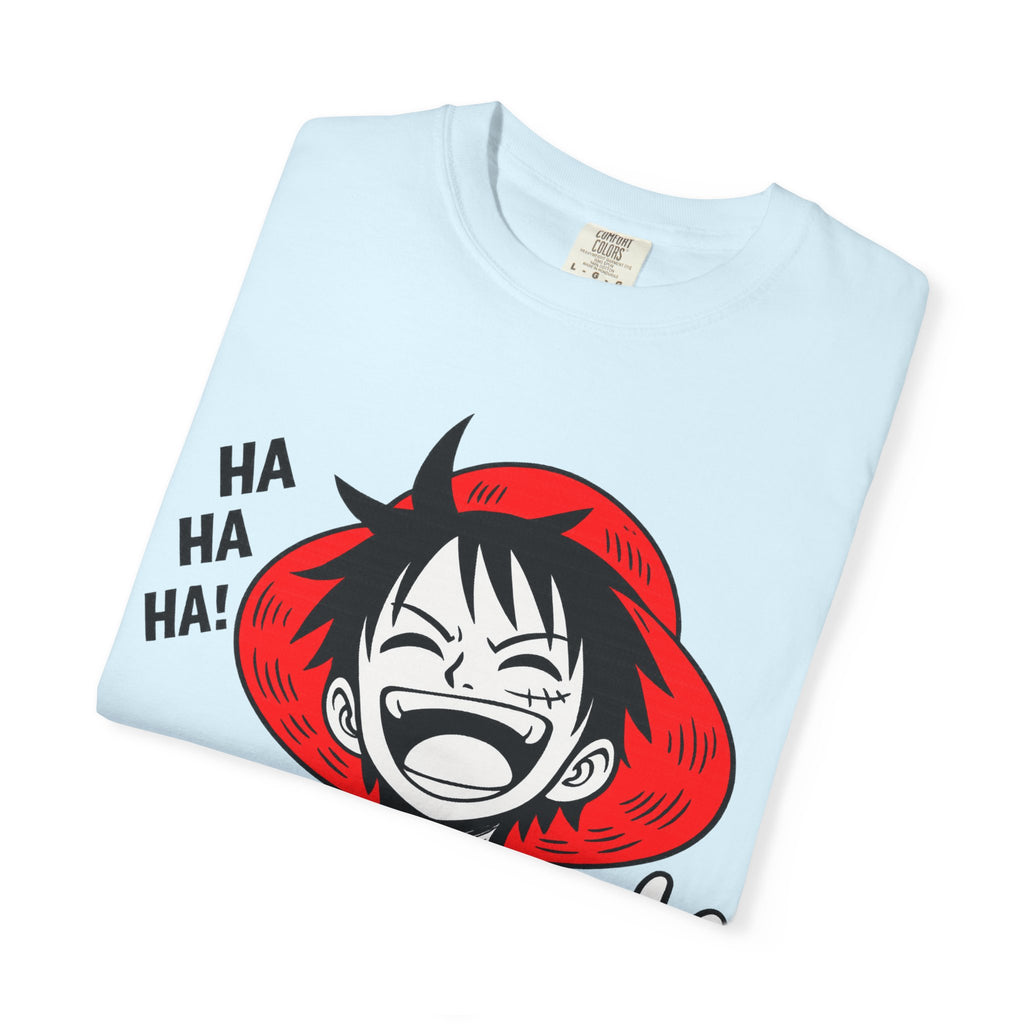 Anime Luffy Laughing Graphic T-shirt - Monkey D. Luffy Peace Sign Tee