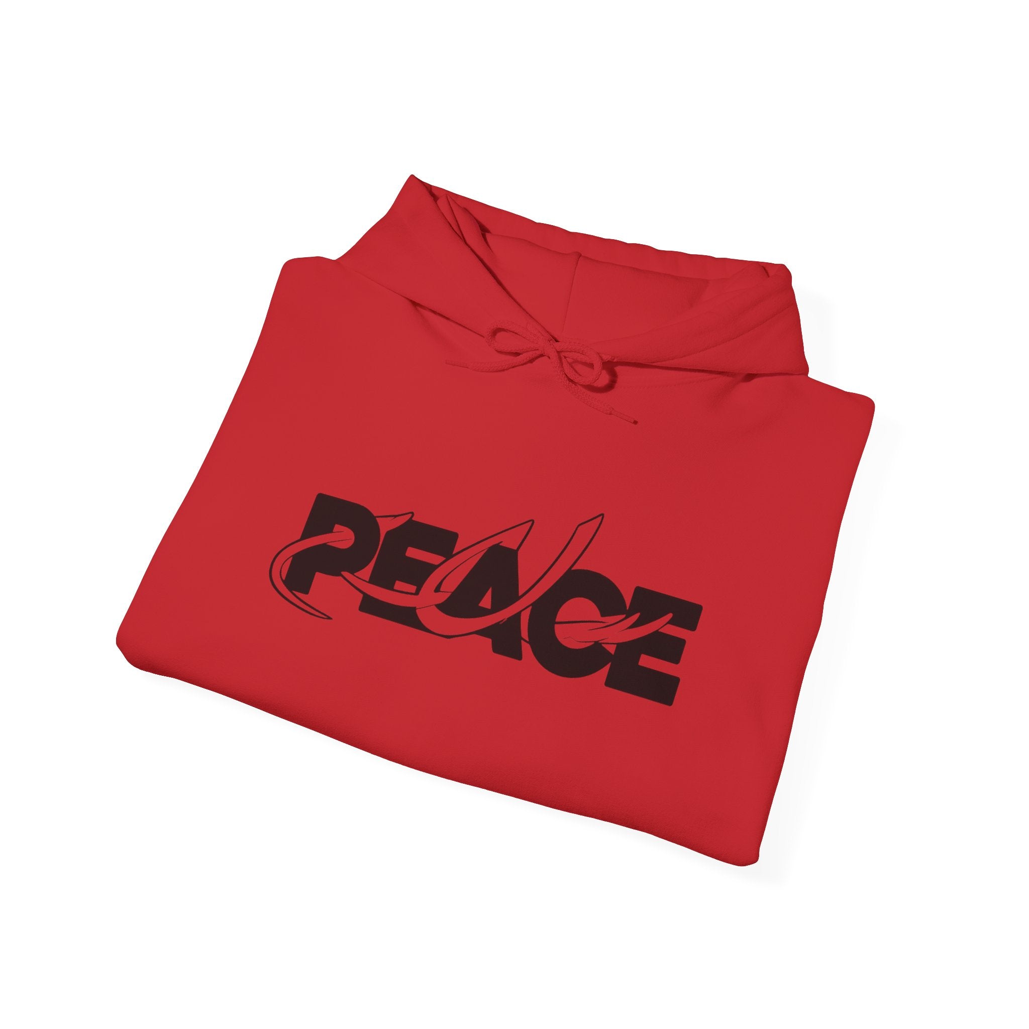 Peace Logo Hoodie — Minimal Black & White Peace Graphic Pullover