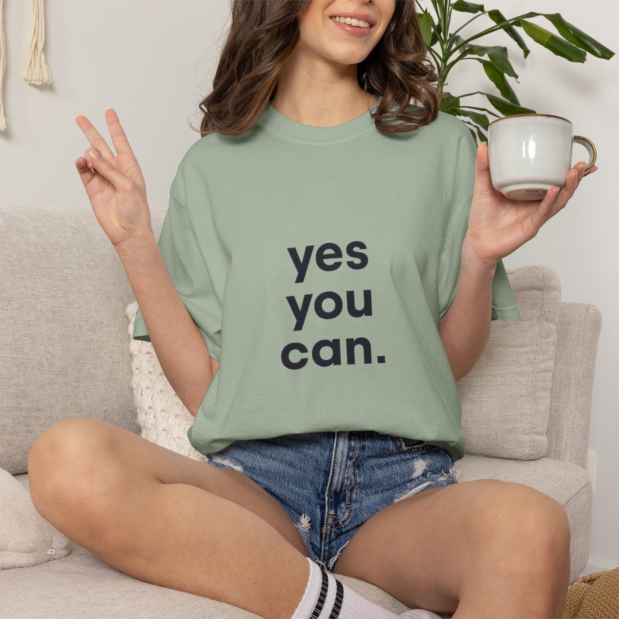 Yes You Can T-Shirt — Minimal Motivational Tee