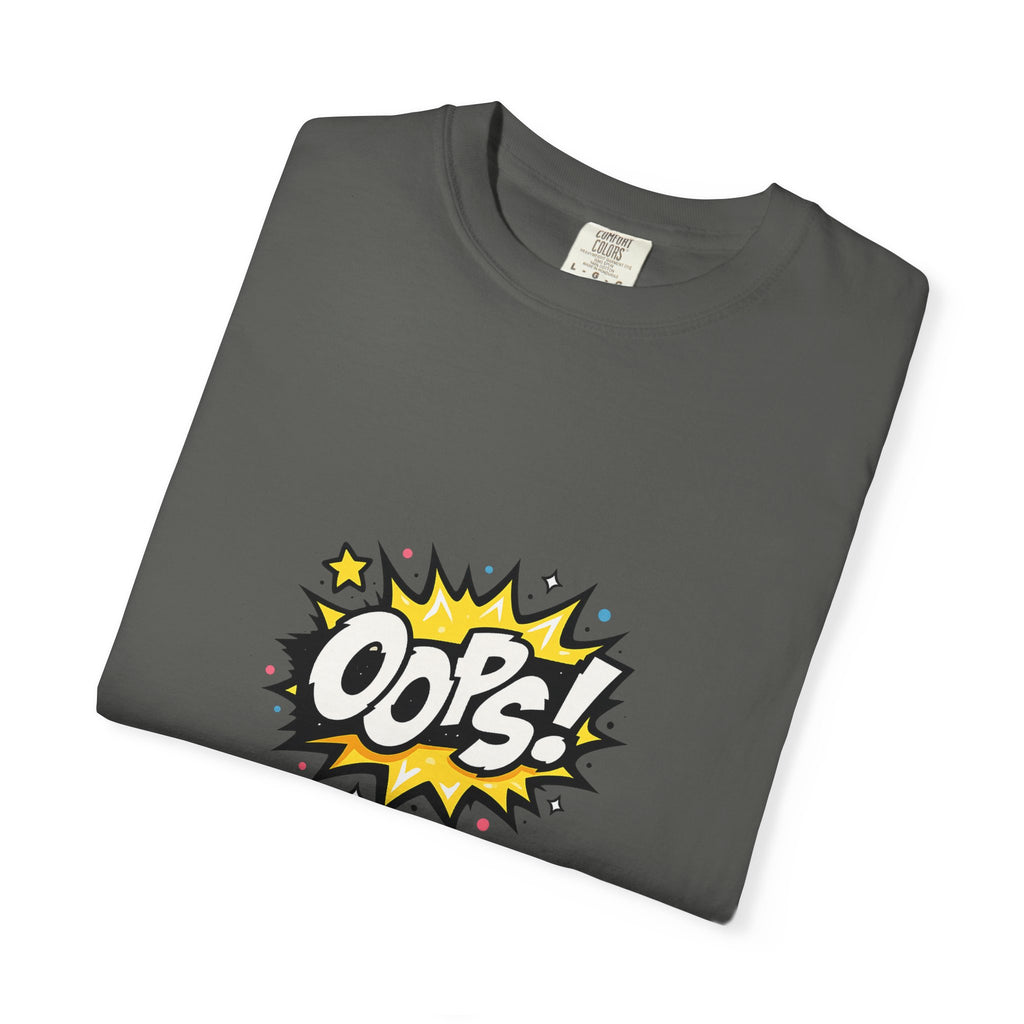 Oops! Comic Graphic T-Shirt — Retro Pop Art Tee