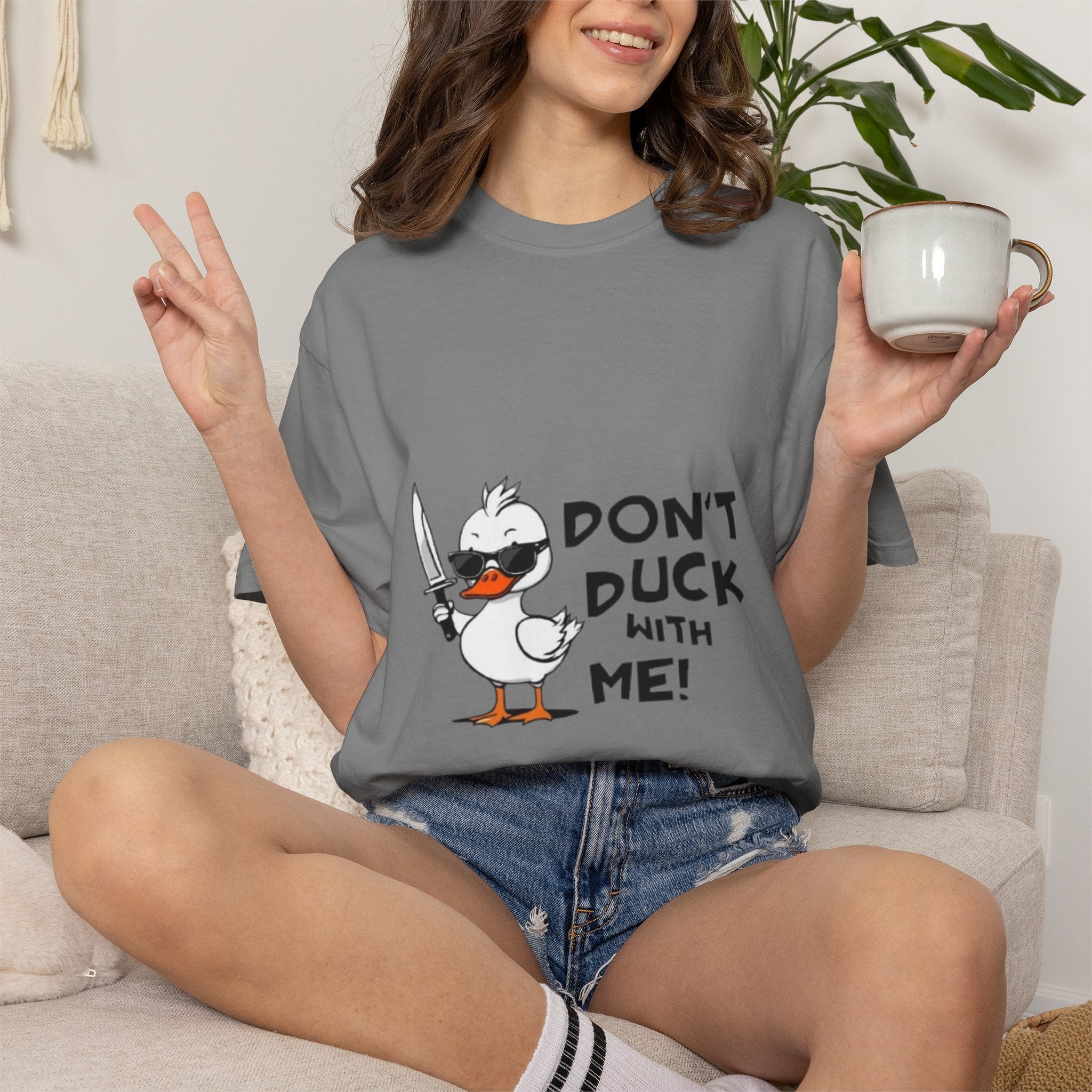 Don't Duck With Me T-Shirt — Funny Angry Duck Graphic Tee