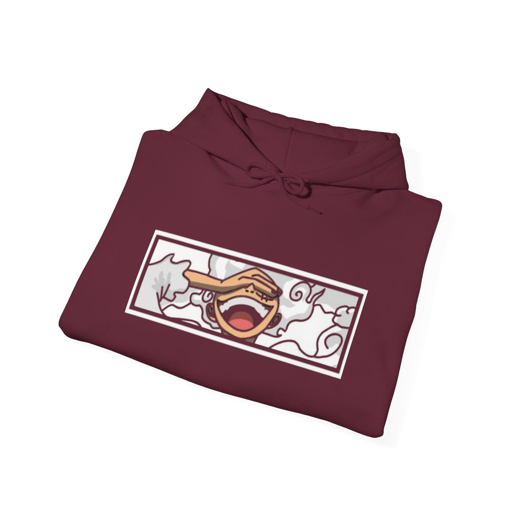 Laughing Mouth Graphic Hoodie — Anime Smile Streetwear Hoodie