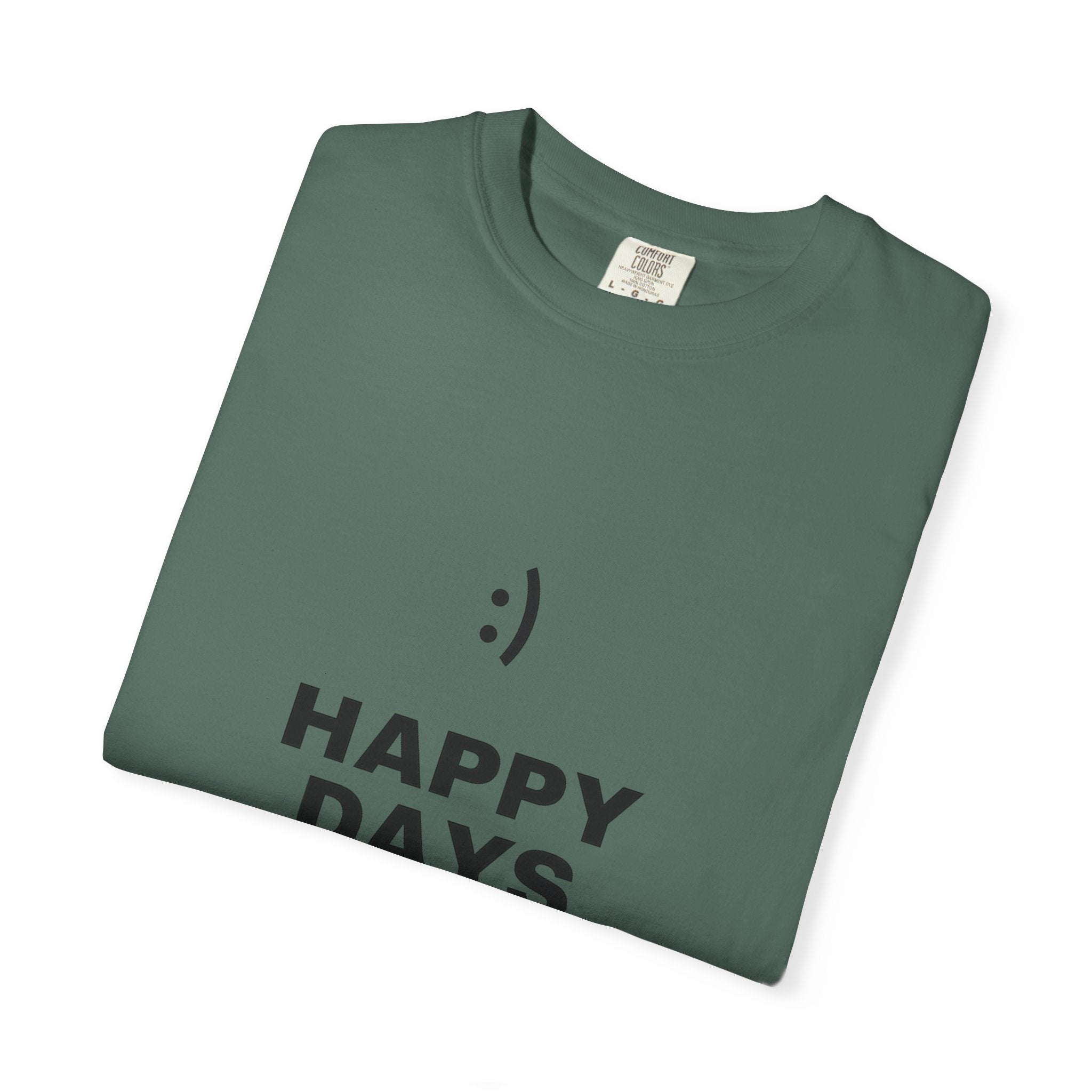 Happy Days T-Shirt — Minimal Smiley Graphic Tee