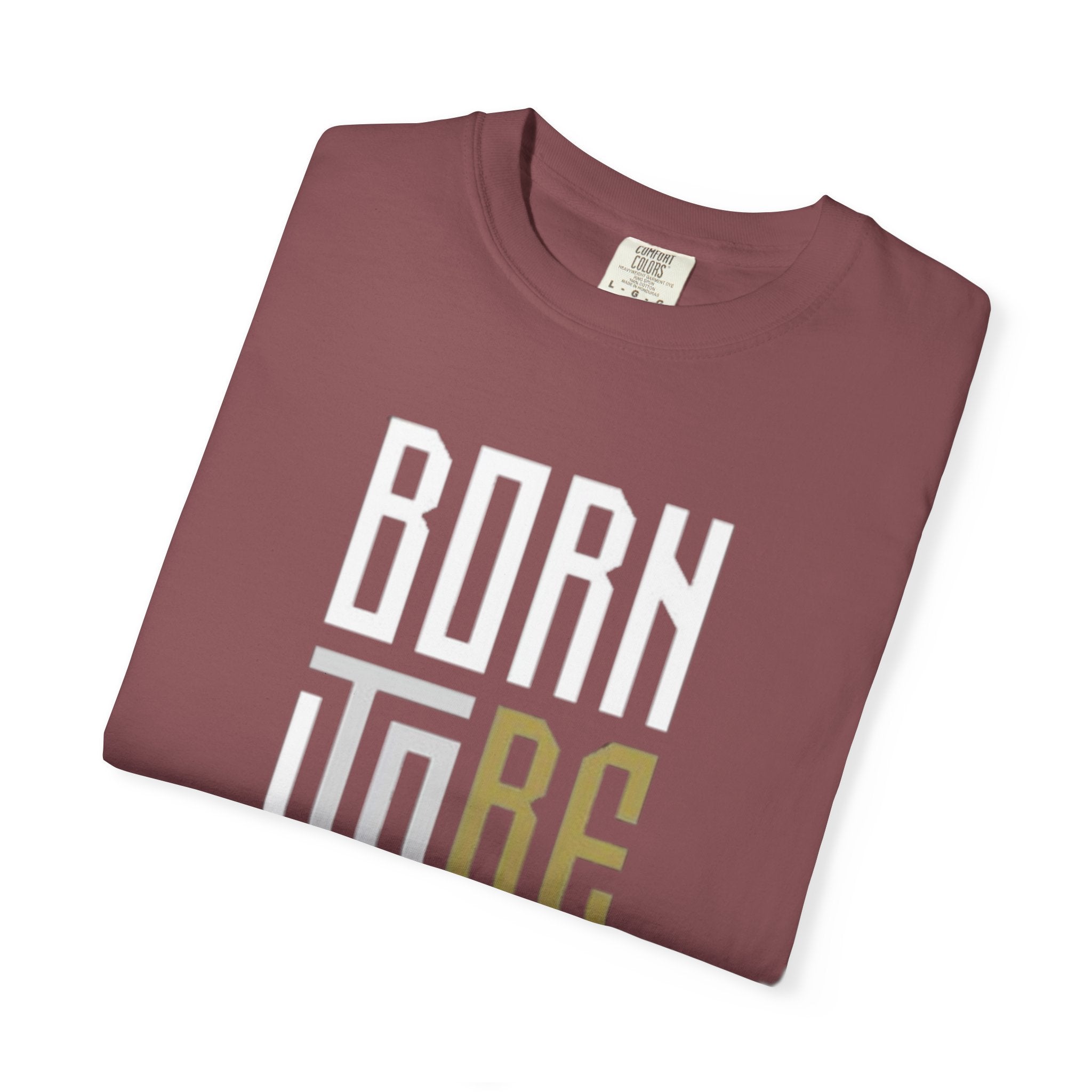 T-Shirt — "Born To Be Untile" Bold Vertical Typography Tee