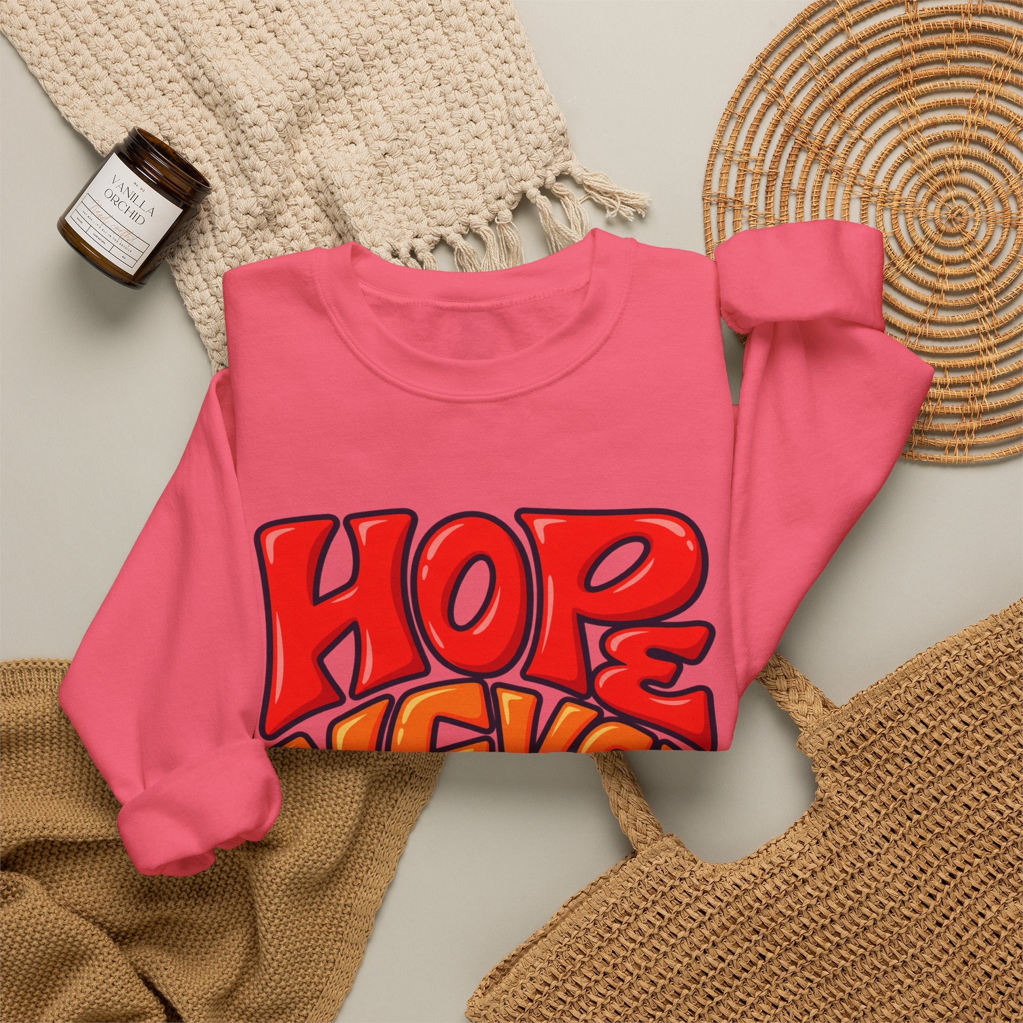 Hope Never Quits Crewneck Sweatshirt