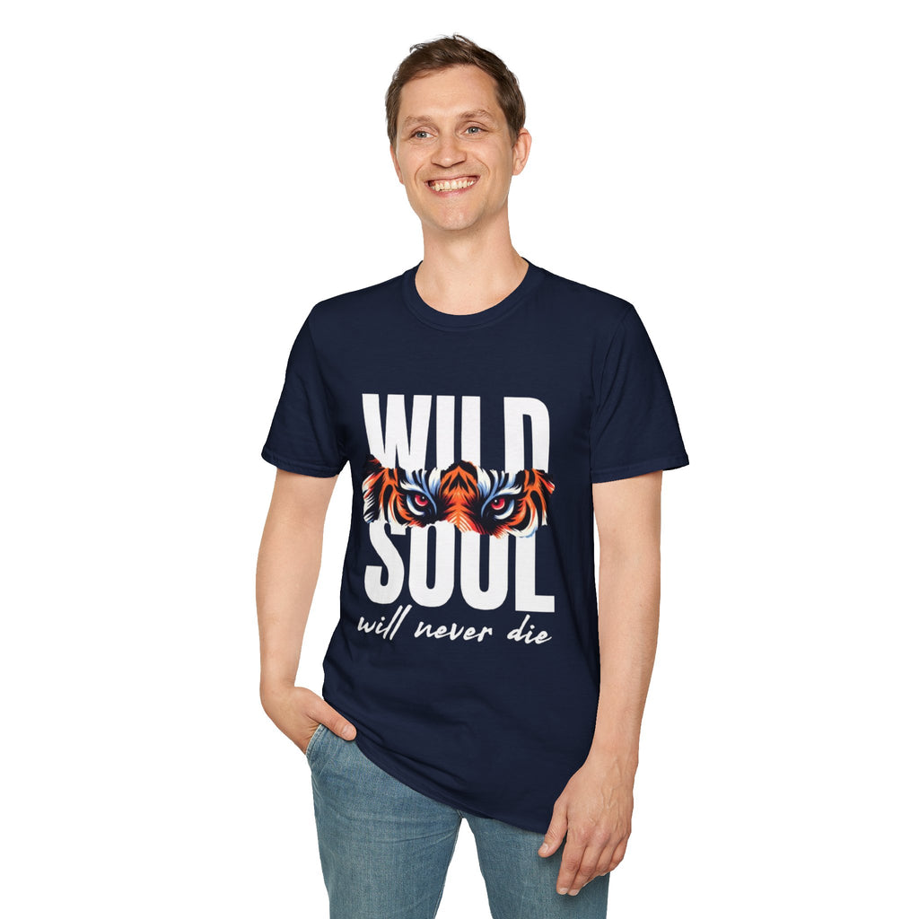 Wild Soul T-Shirt – "Wild Soul Will Never Die" Tiger Eyes Graphic Tee