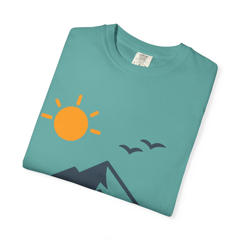 Mountain Sunrise T-Shirt — Scenic Outdoor Graphic Tee