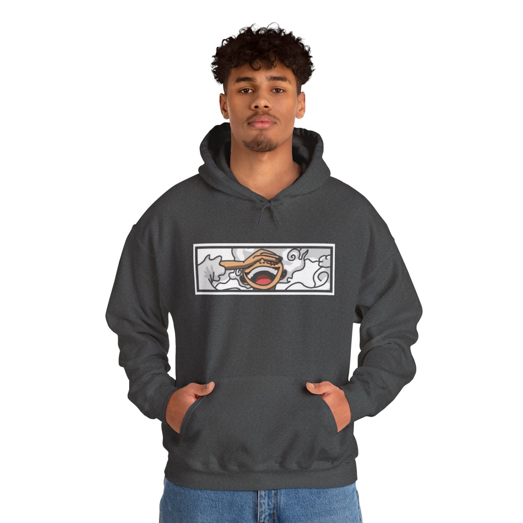 Laughing Mouth Graphic Hoodie — Anime Smile Streetwear Hoodie