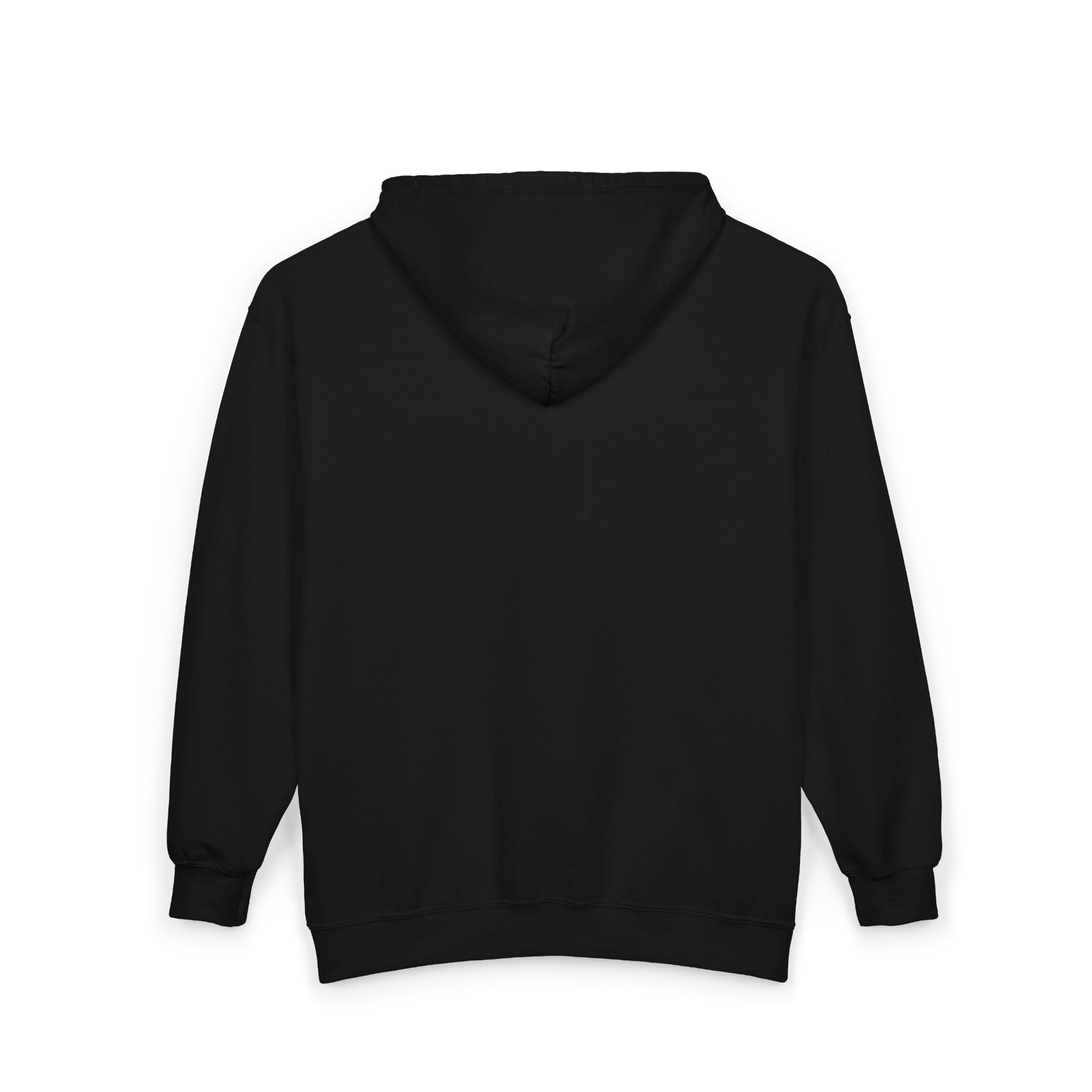Dark Eyes Zip Hoodie — Halloween Black Cat Graphic Full-Zip Sweatshirt