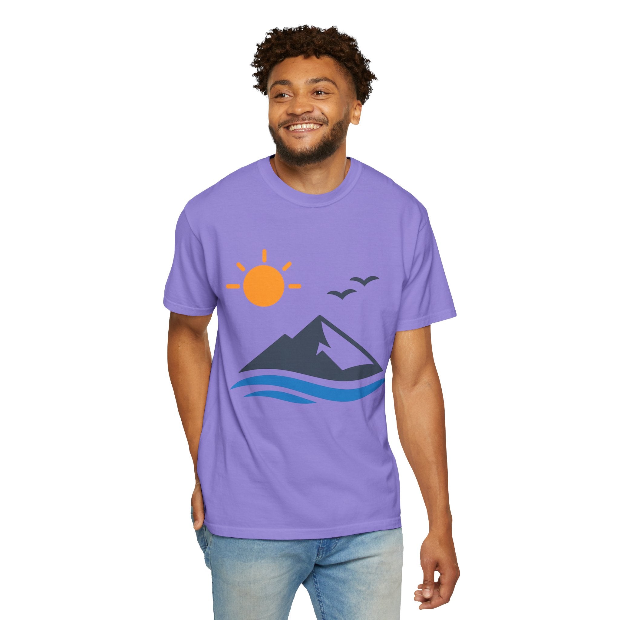 Mountain Sunrise T-Shirt — Scenic Outdoor Graphic Tee