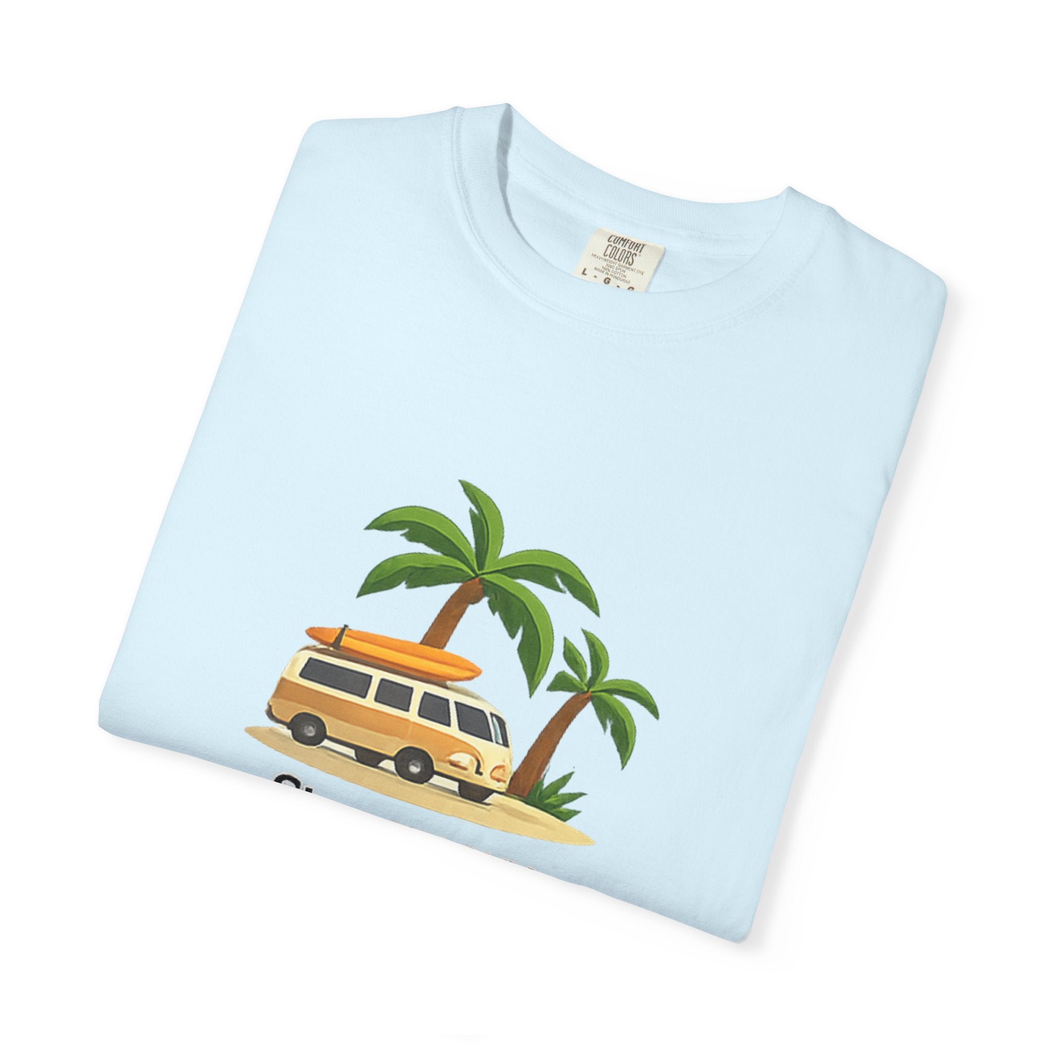 Vintage Surf Van T-Shirt – "Stay Groovy" Retro Beach Tee