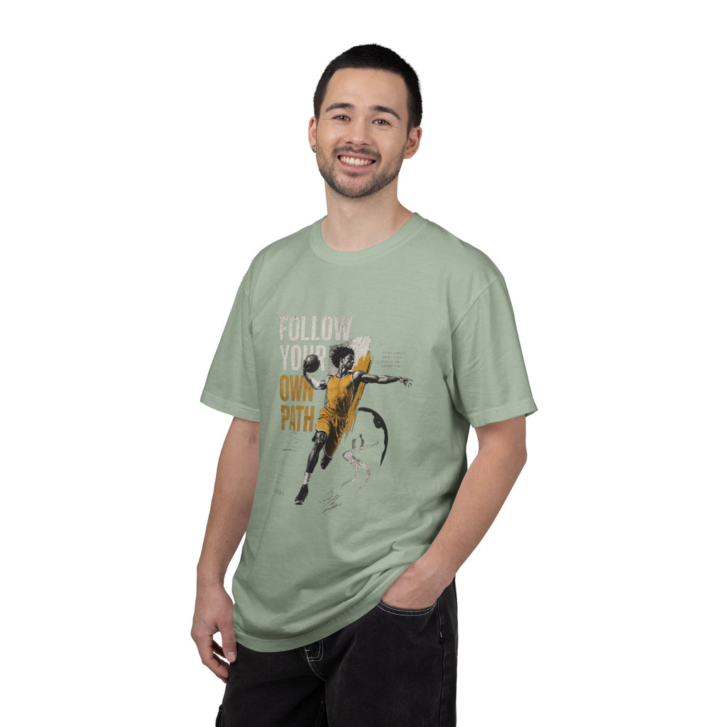 Follow Your Own Path T-Shirt — Inspirational Soccer Player Graphic Tee