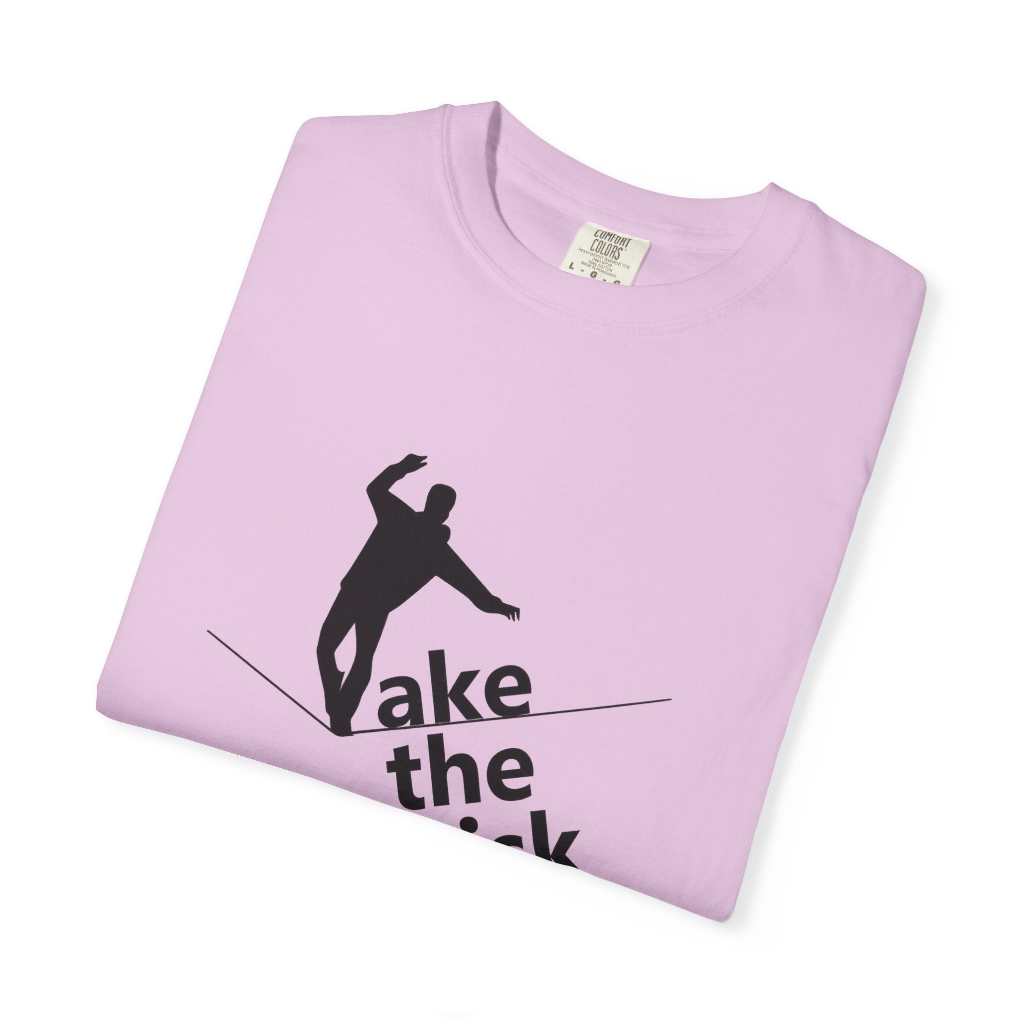 Take the Risk T-Shirt — Tightrope Silhouette Motivational Tee